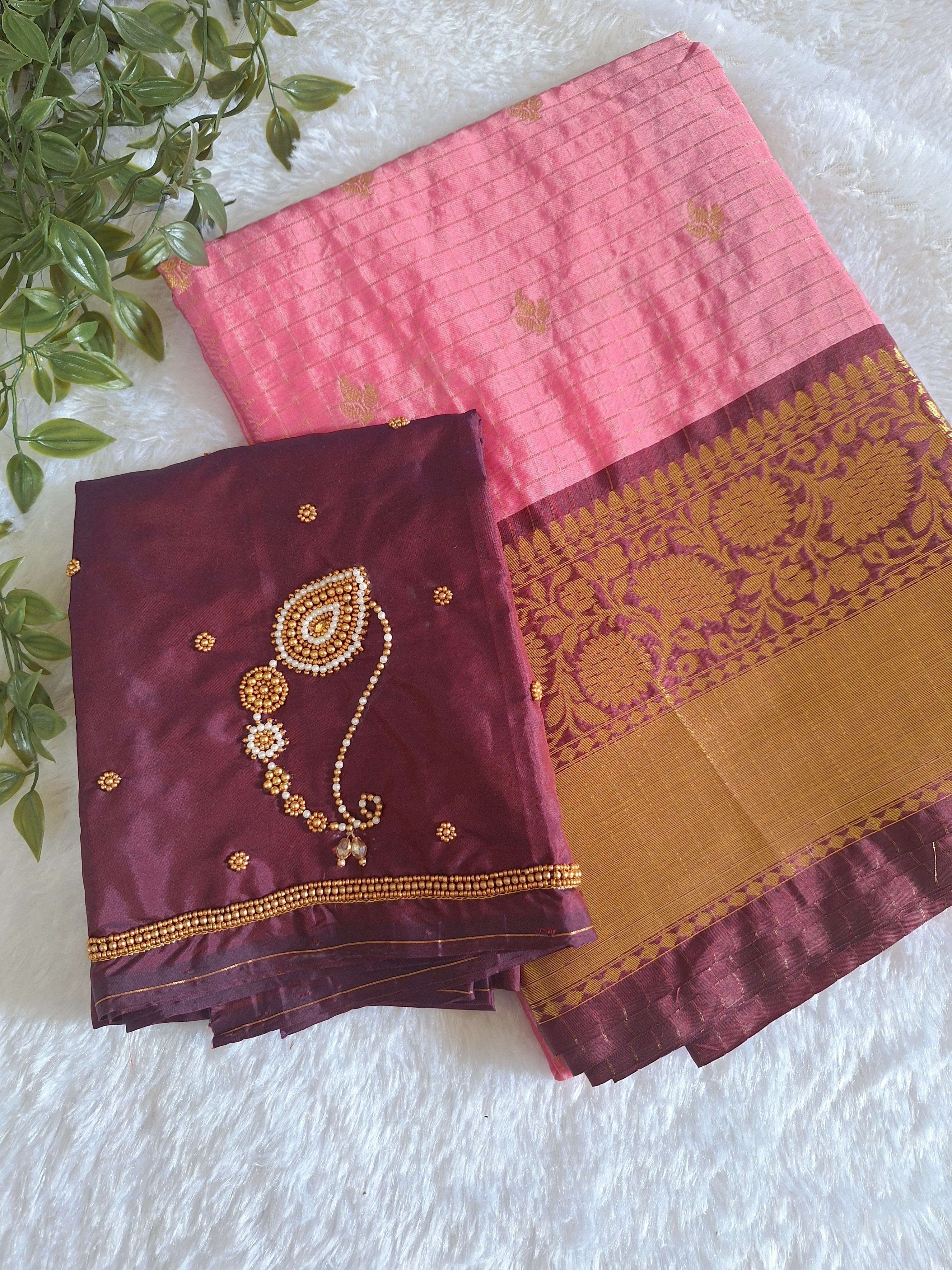 Saree+Aari Blouse