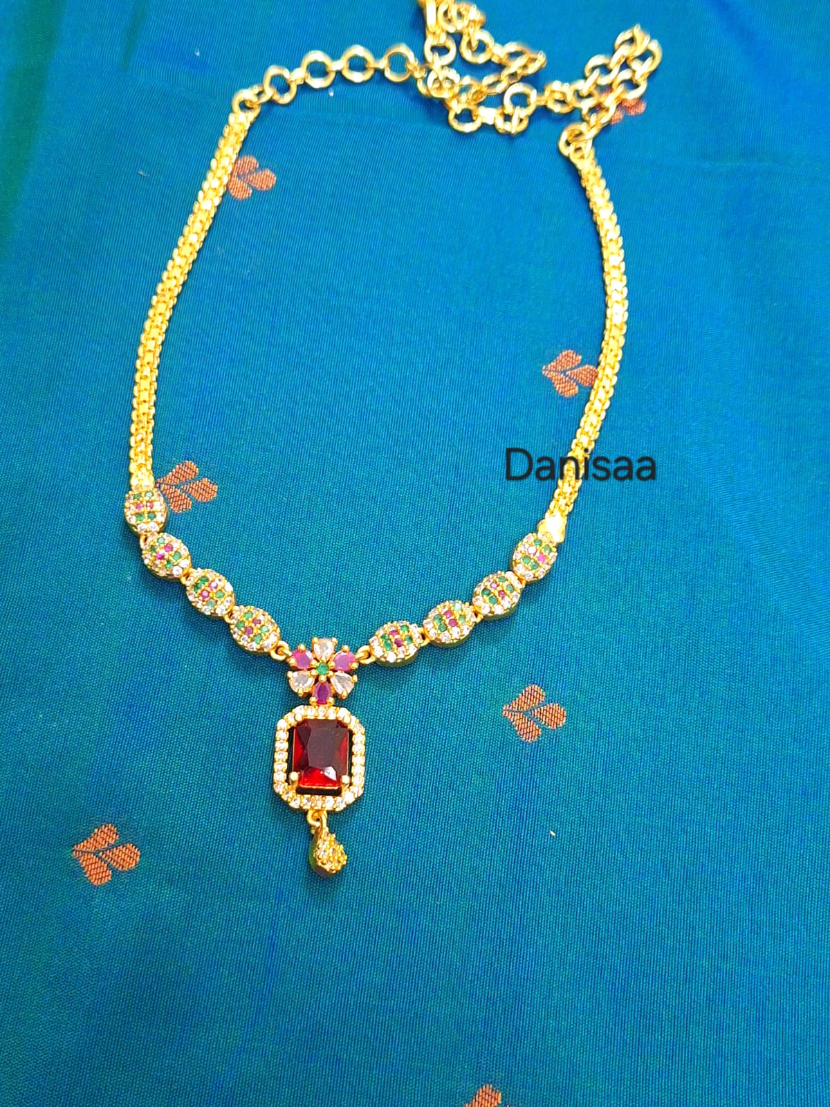Diamond Replica Necklace(rectangle)