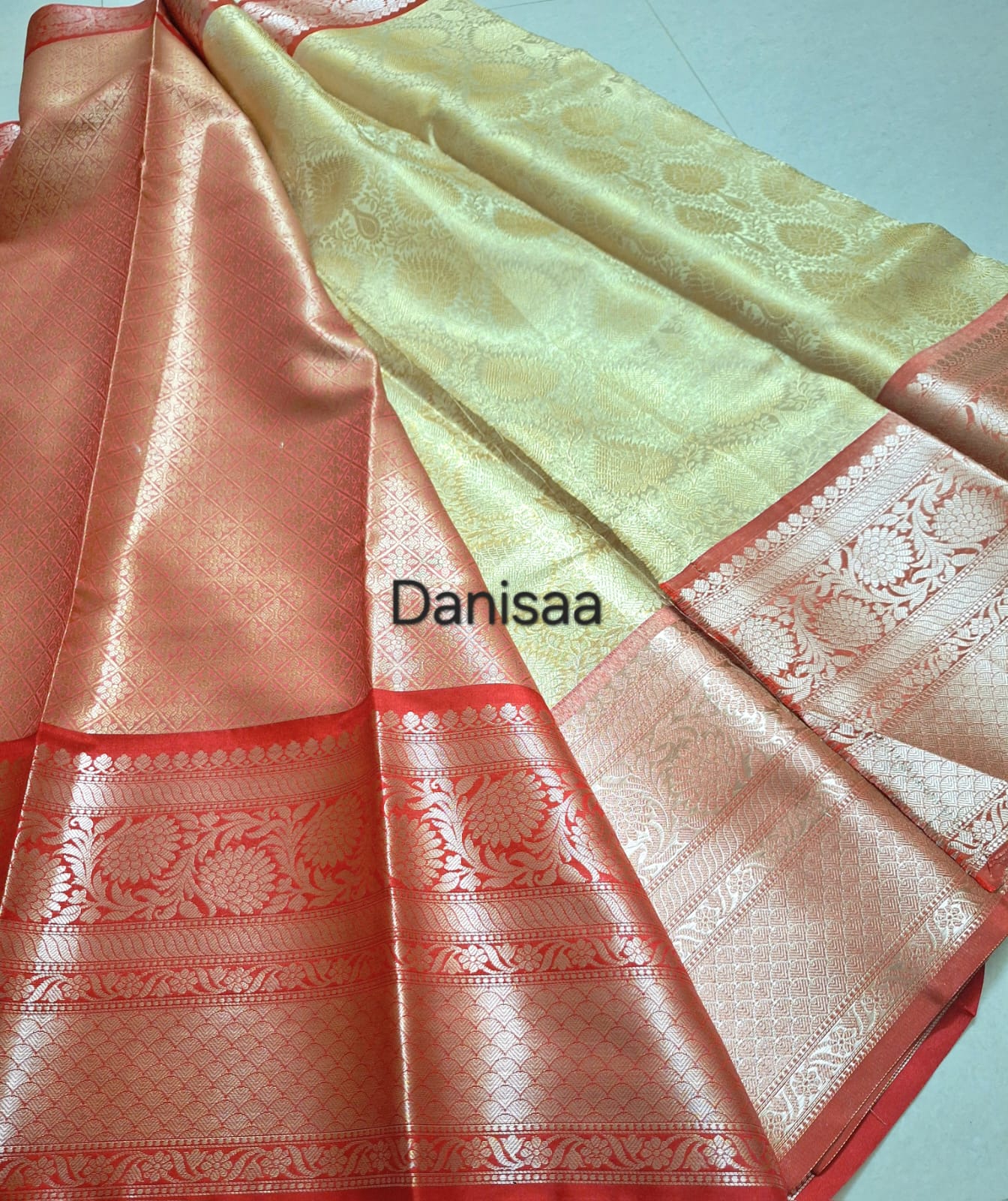 Saree+Aari blouse combo