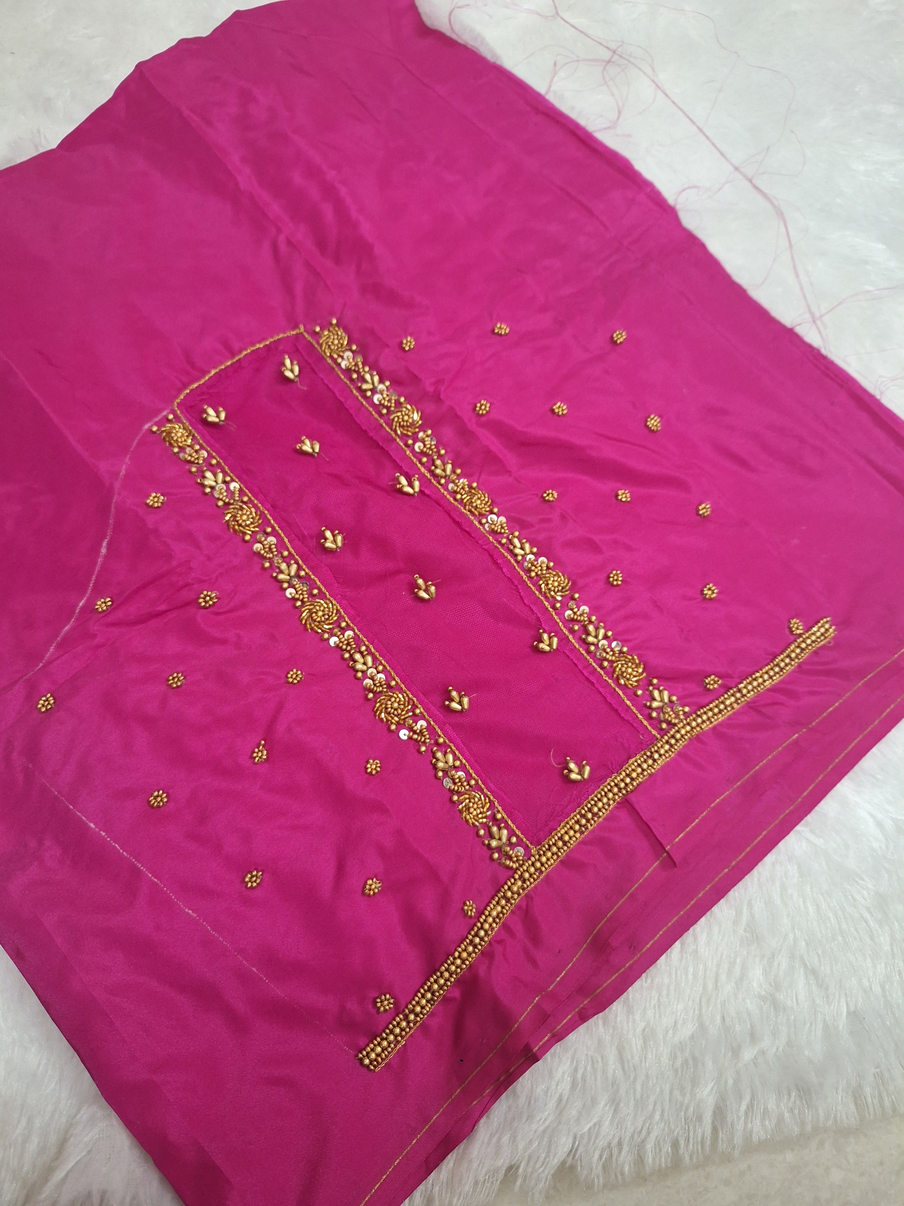 Netted Aari Work Blouse