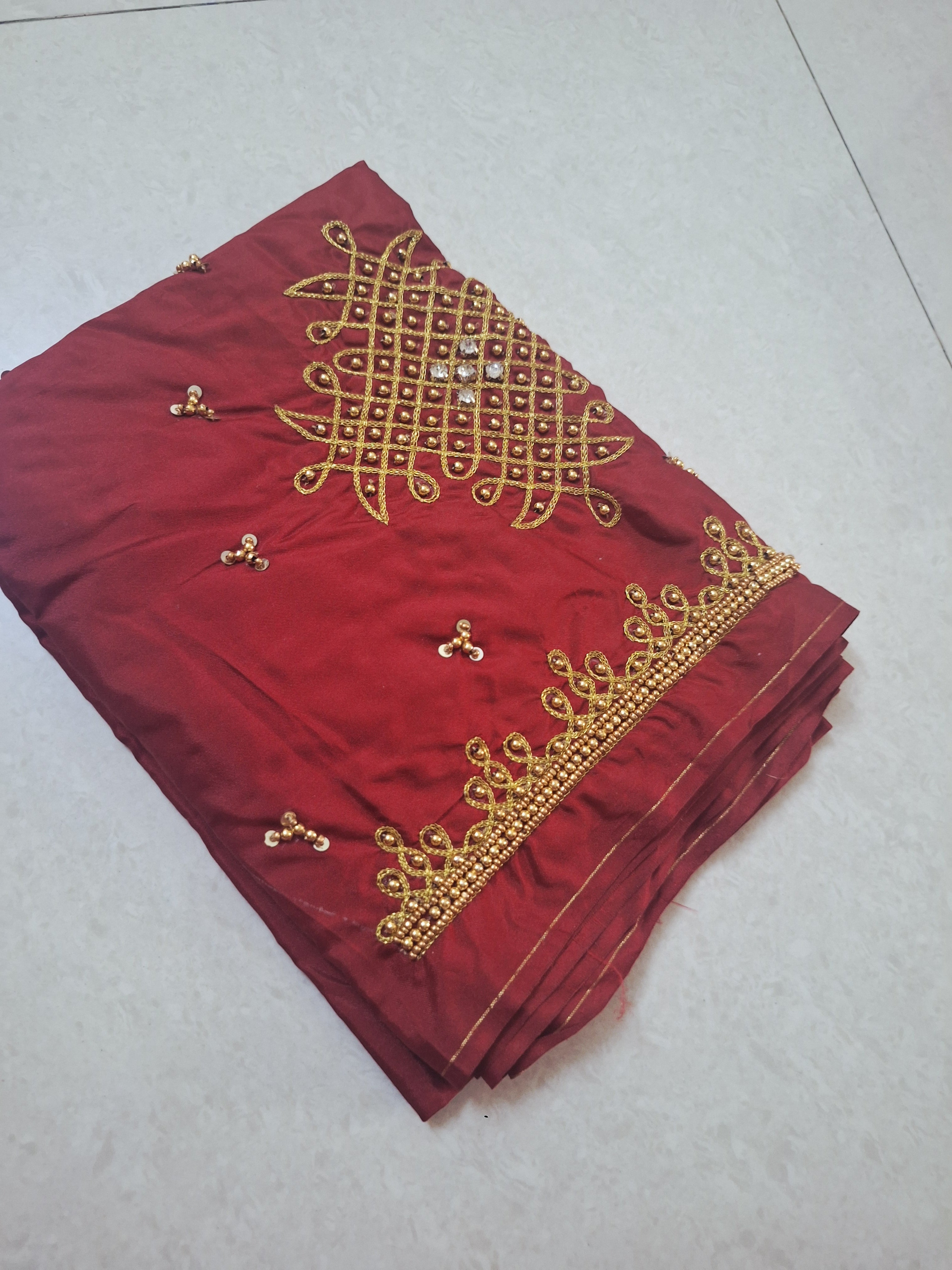 Hand work kolam Design