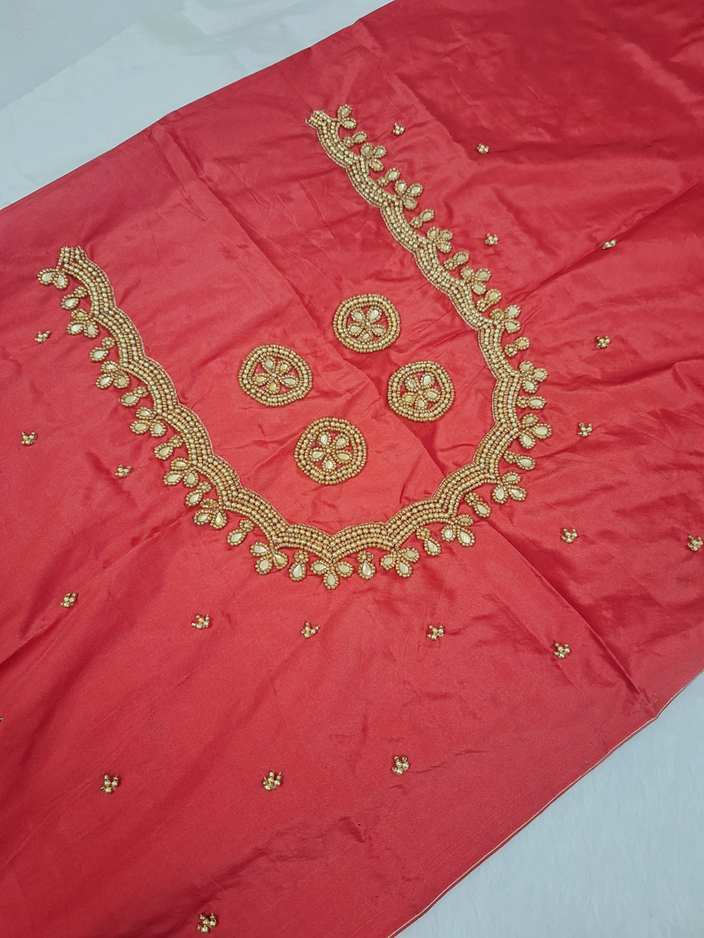 Simple aari work with tassels