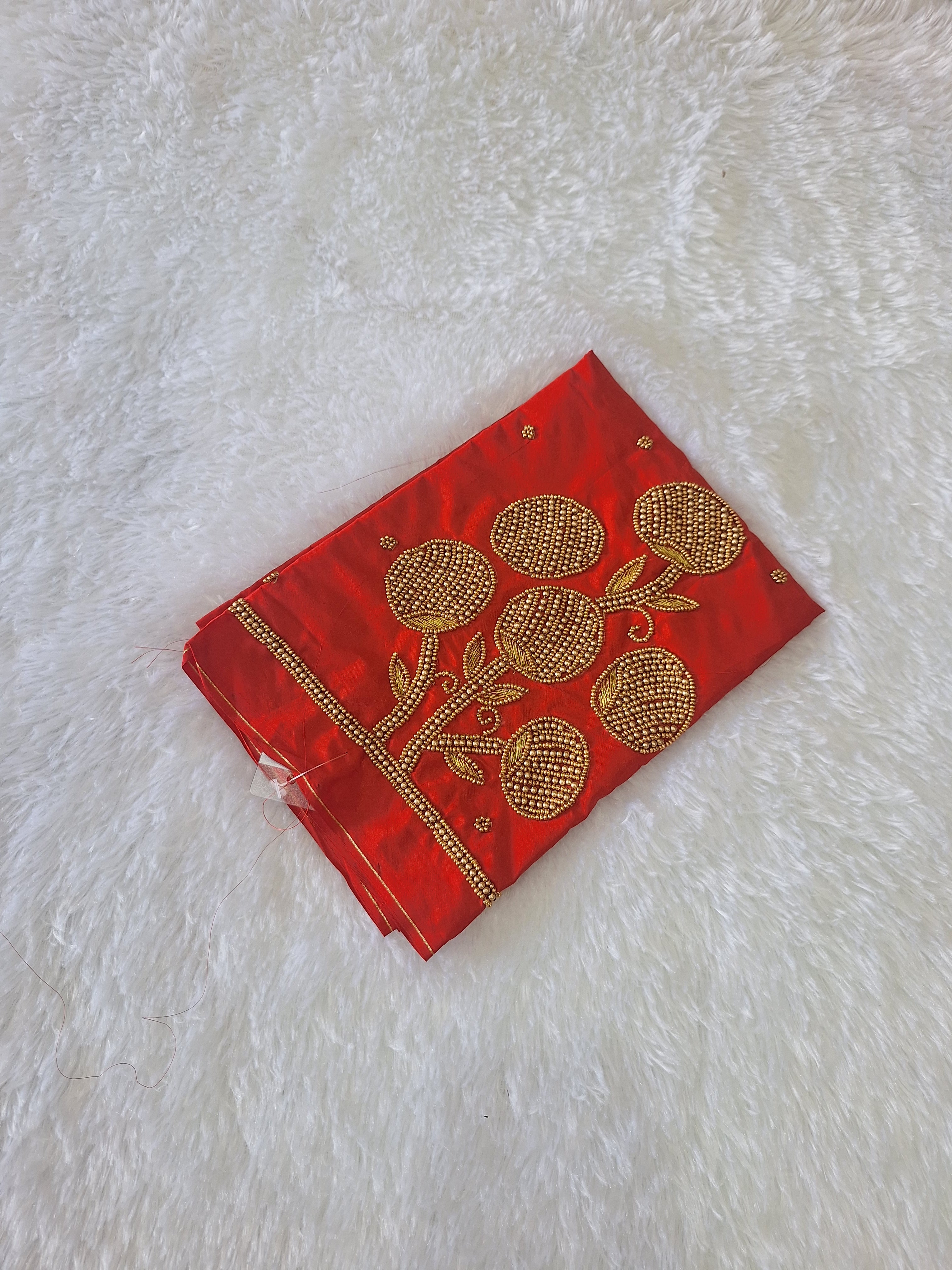Simple Aari work blouse