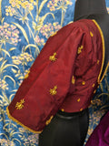 Jewellery pattern Aari work blouse(Free size 34-44)