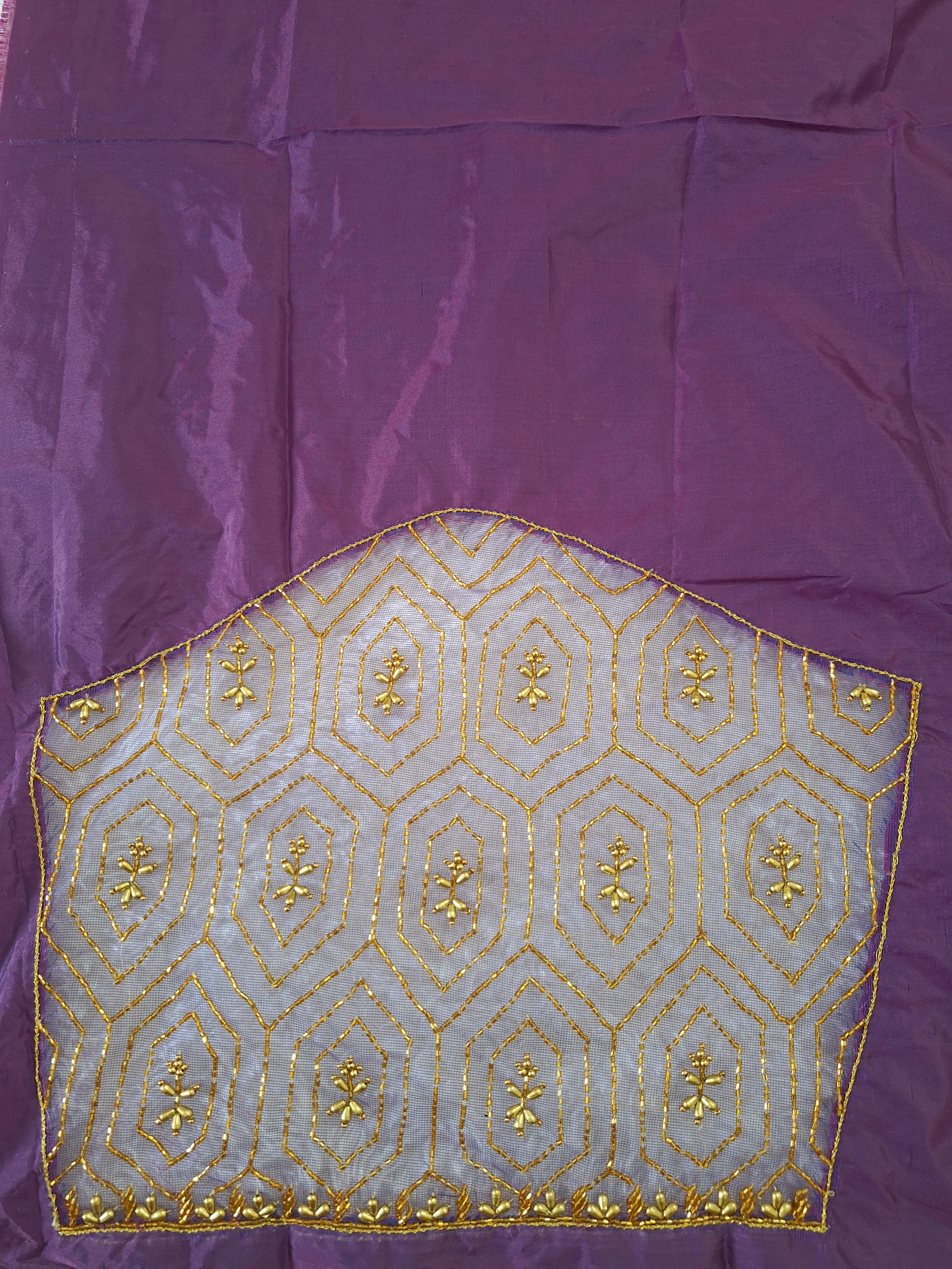 Netted aari work Blouse