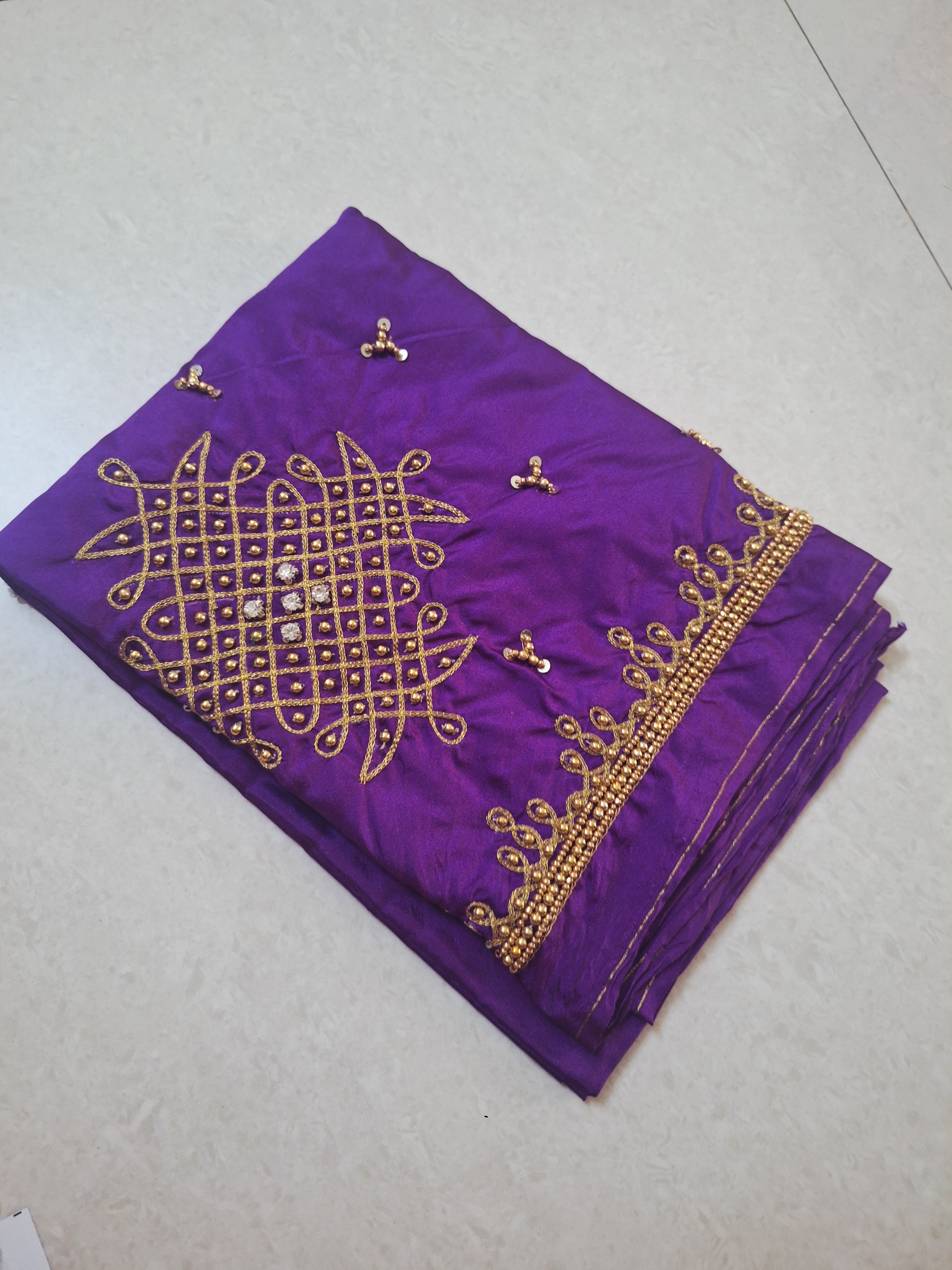 Hand work kolam Design