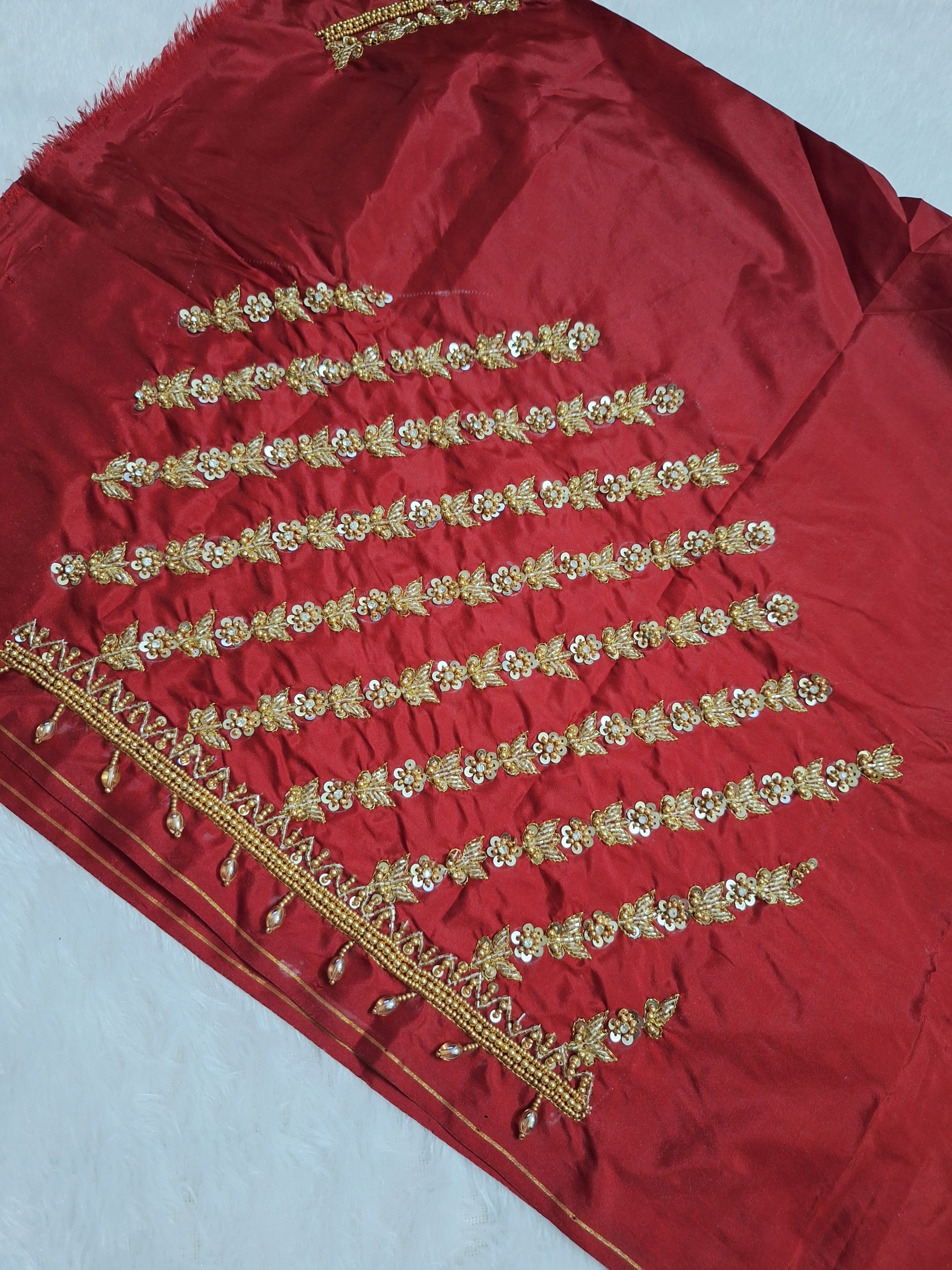 Bridal aari work blouse