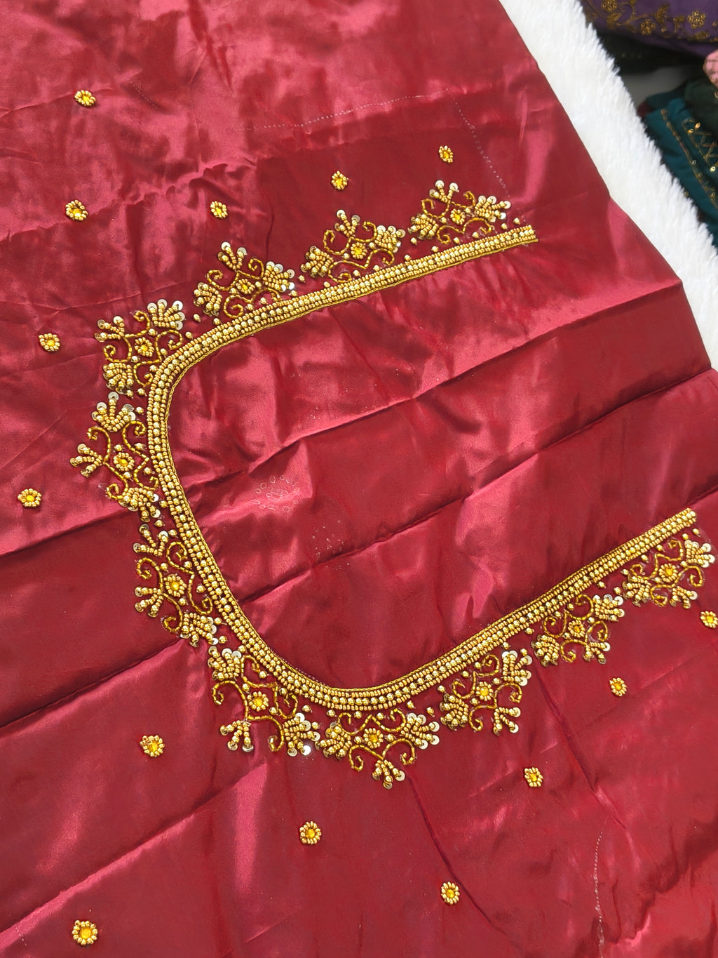 Heavy bridal Aari work Blouse