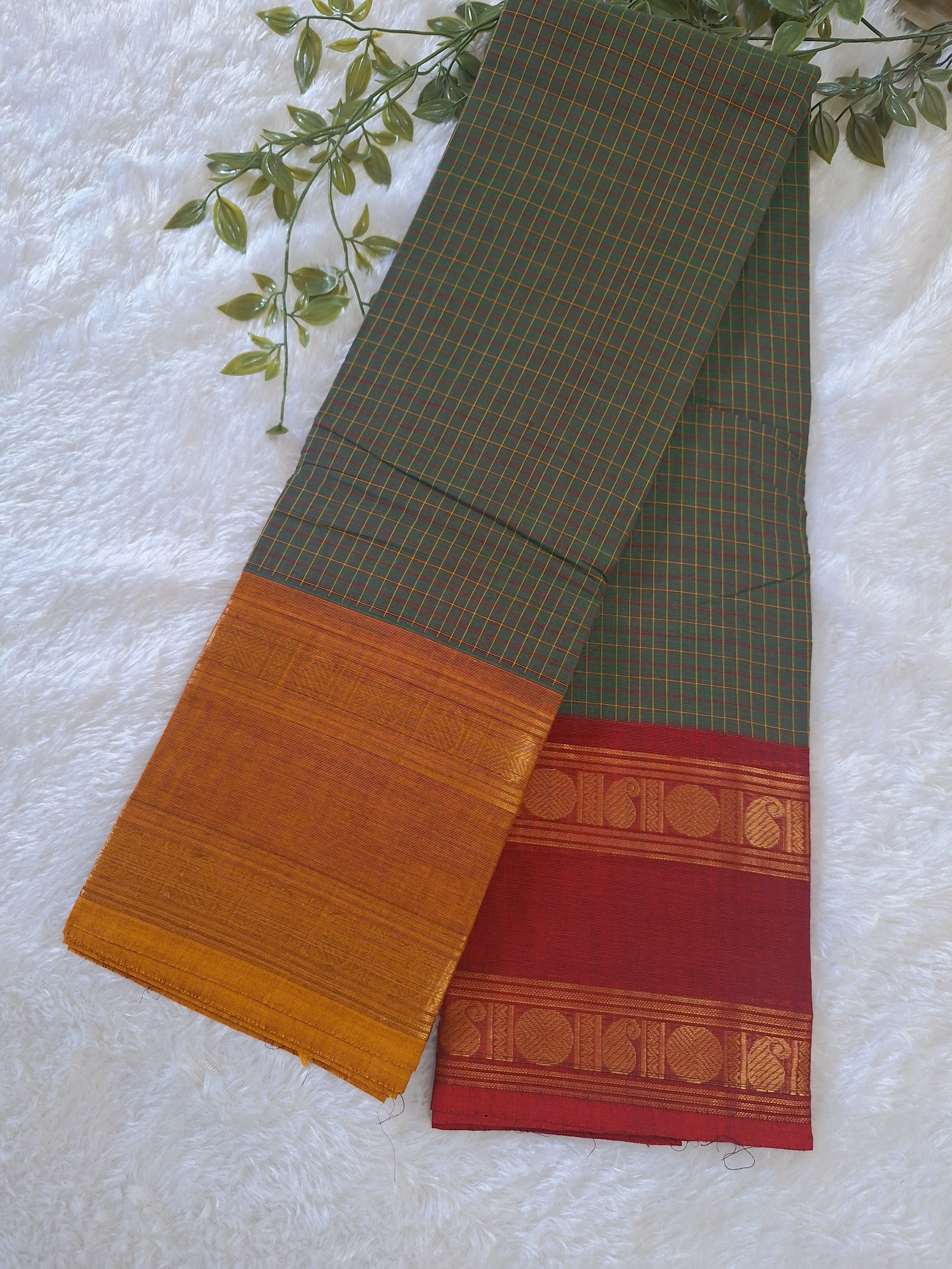 Handloom Chettinad Cotton with Blouse
