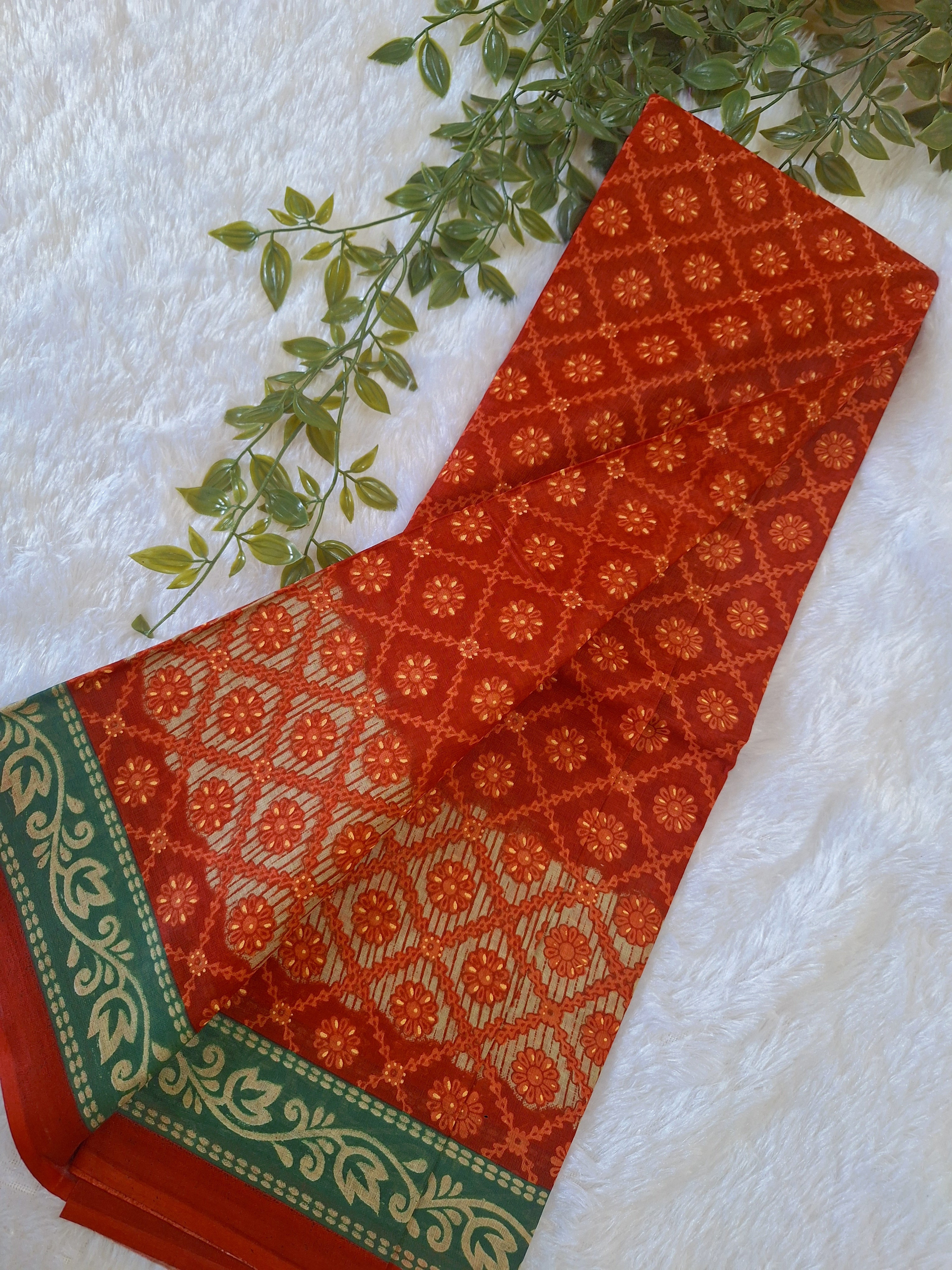 Soft mul cotton saree
