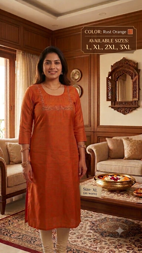 Hand Aari Beaded Kurti – Silver Bead Work, Festive & Formal Wear