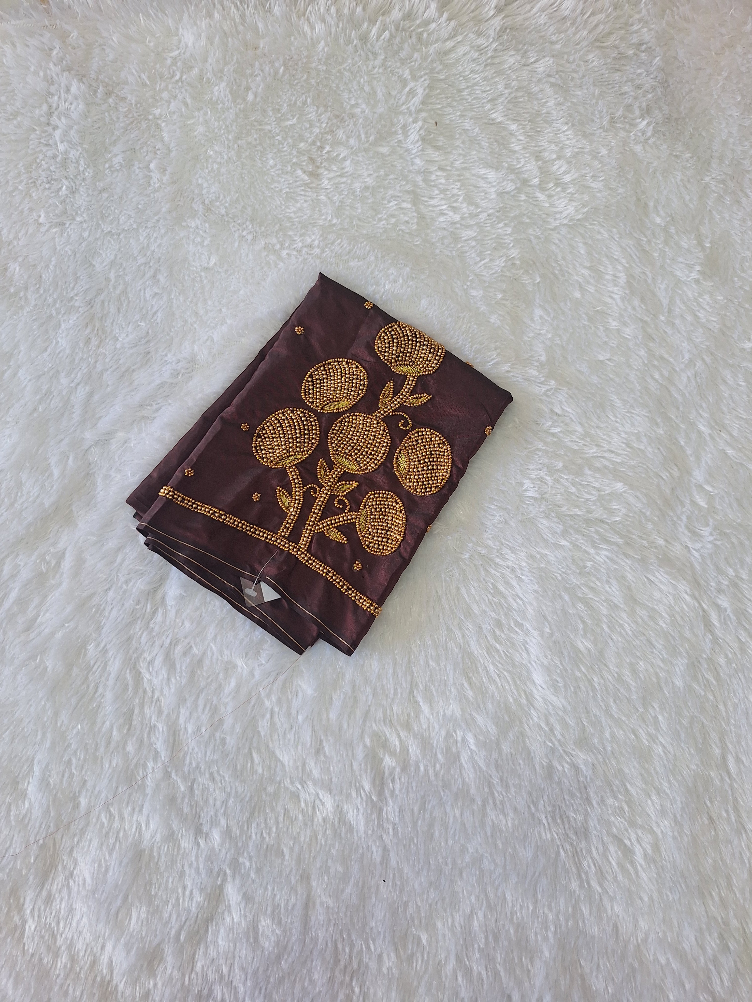 Simple Aari work blouse