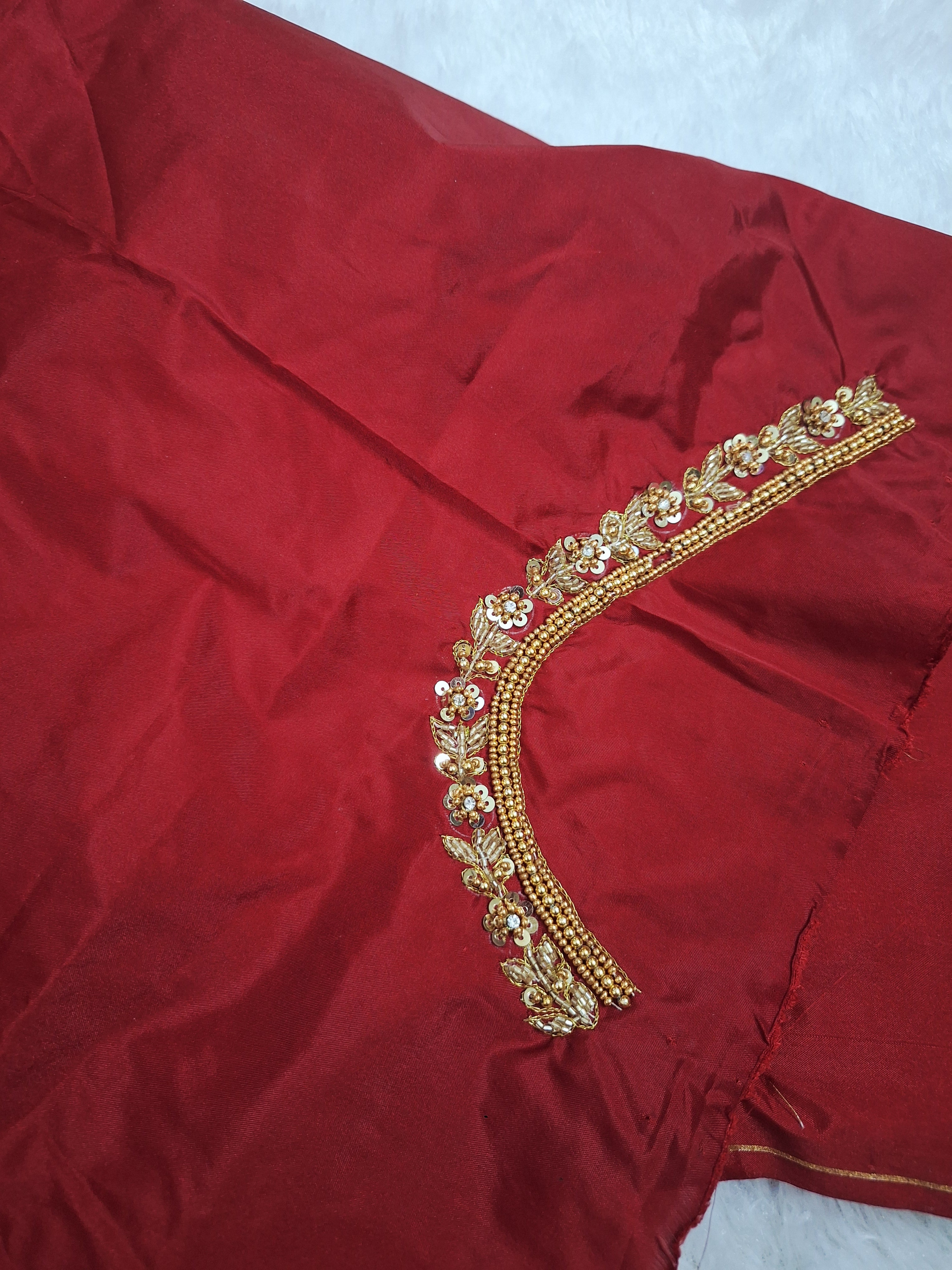 Bridal aari work blouse