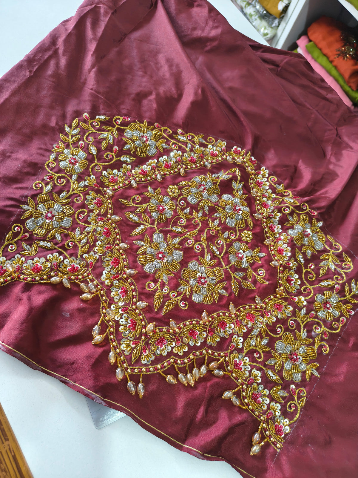 Heavy Bridal Aari work blouse