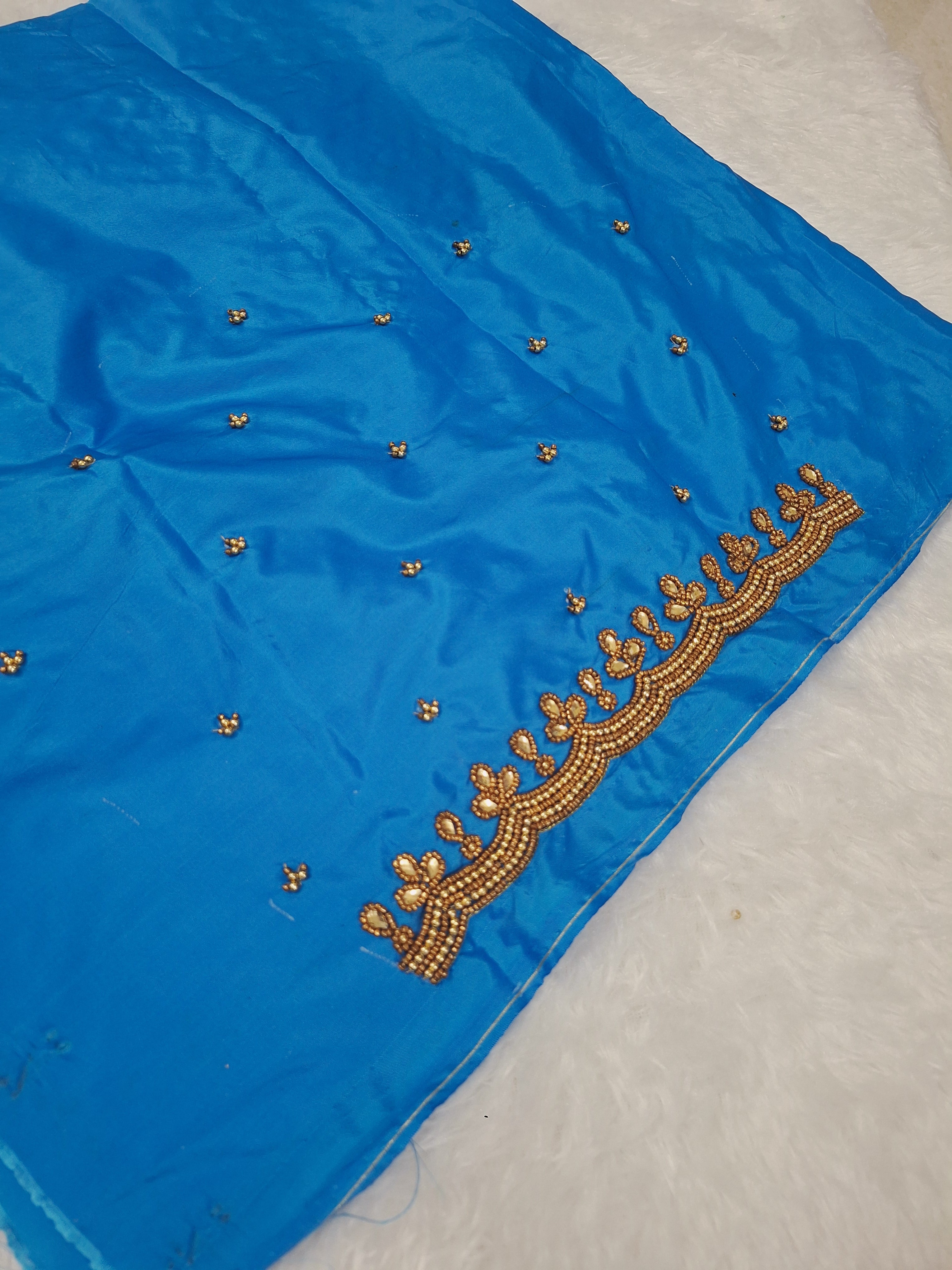 Simple aari work with tassels