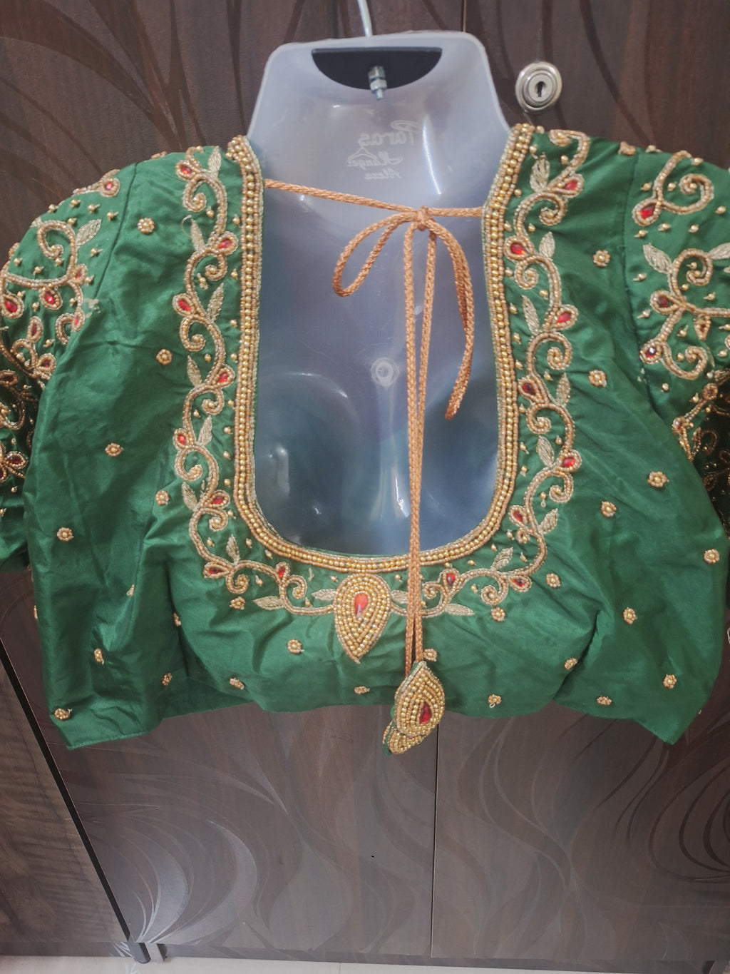 Bridal Stitched Aari Work Blouse – Hand Aari, Ready to Wear