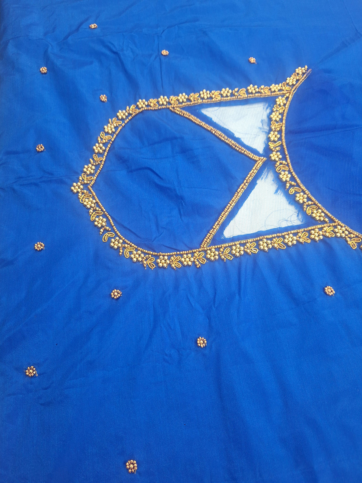 Sand Clock netted Aari blouse