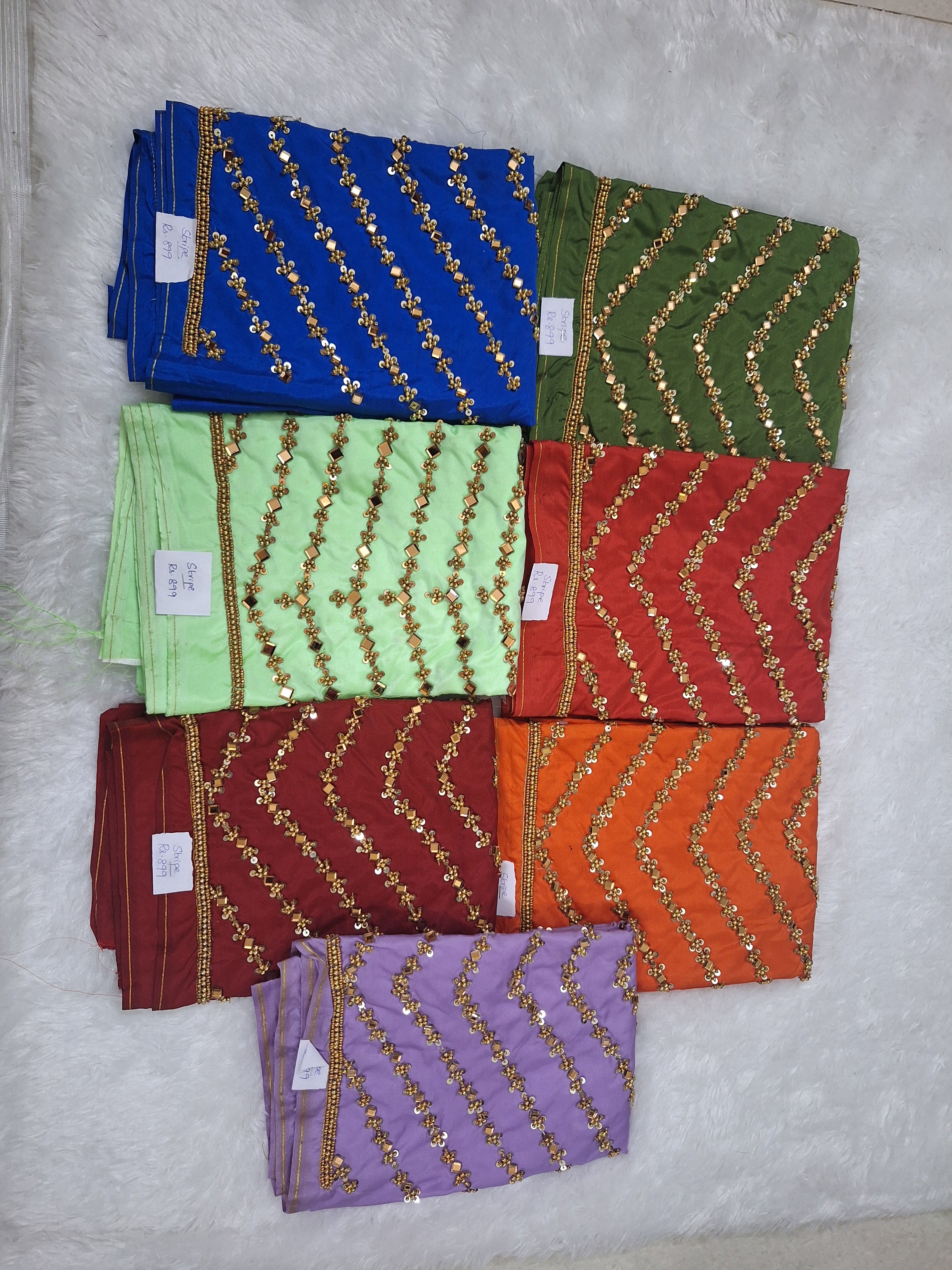 Stripe v patter aari blouses
