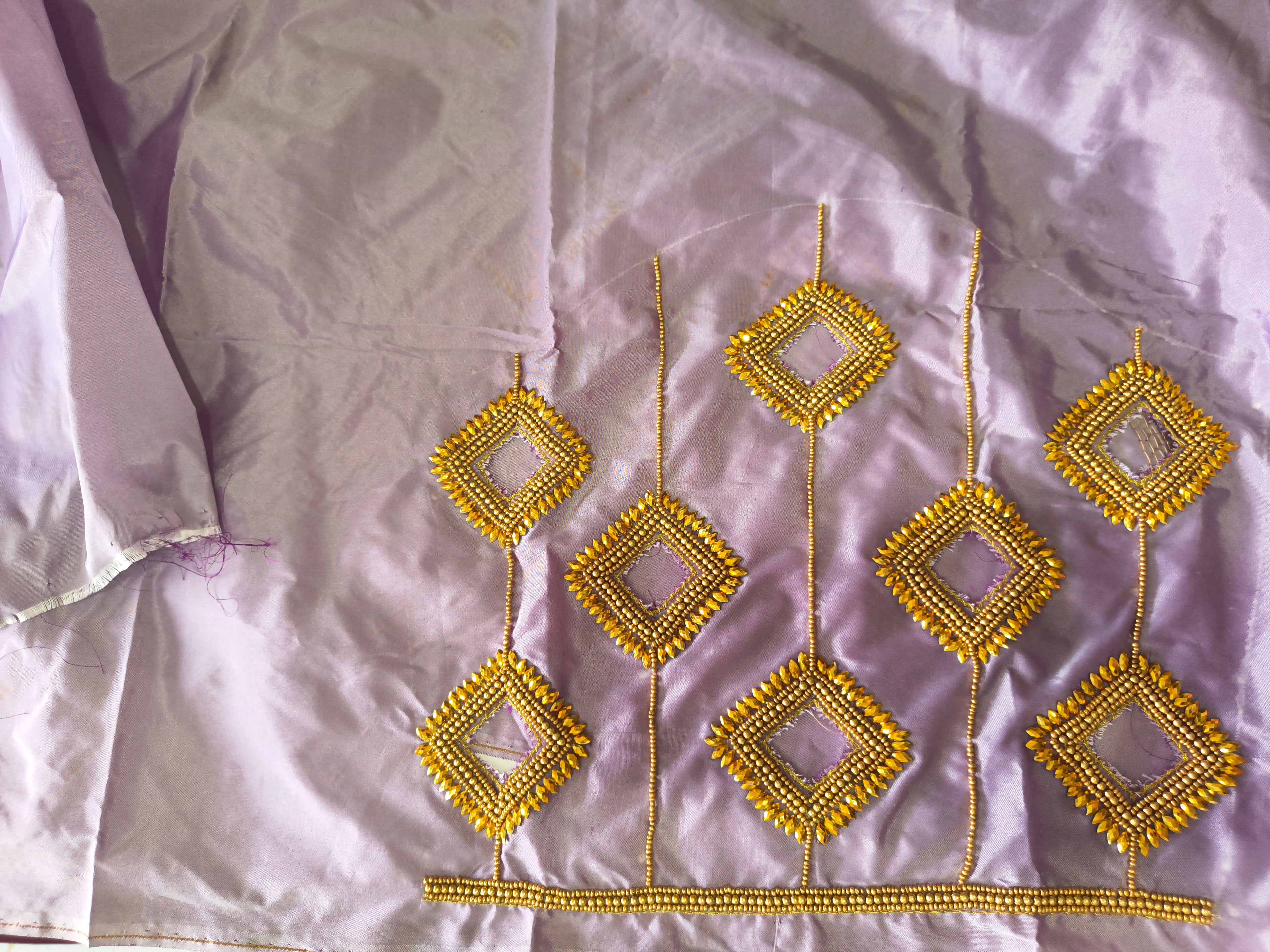 Cut Work Aari Blouse – Hand Aari with Intricate Cut-Work Details