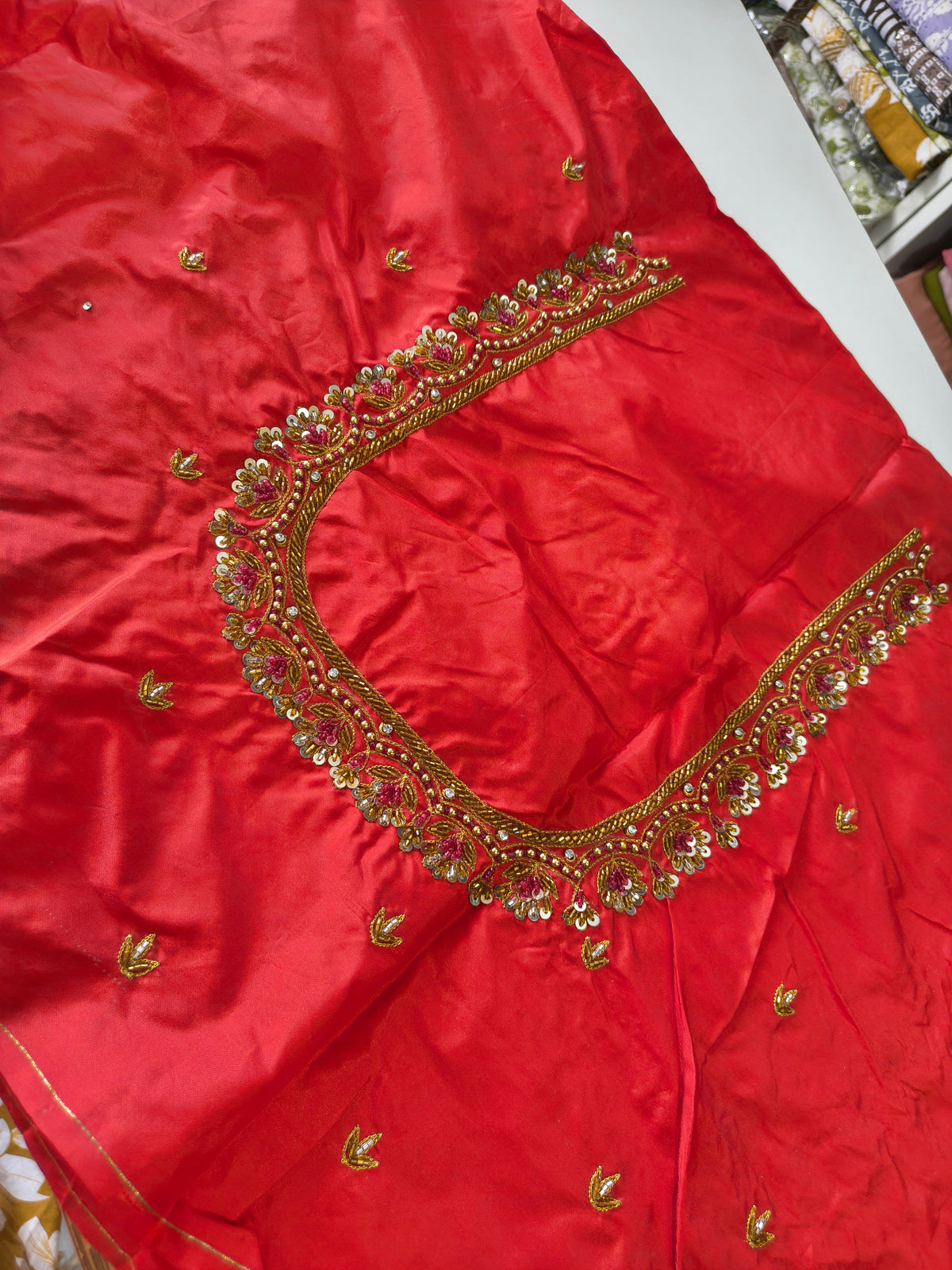 Heavy Bridal Aari work blouse