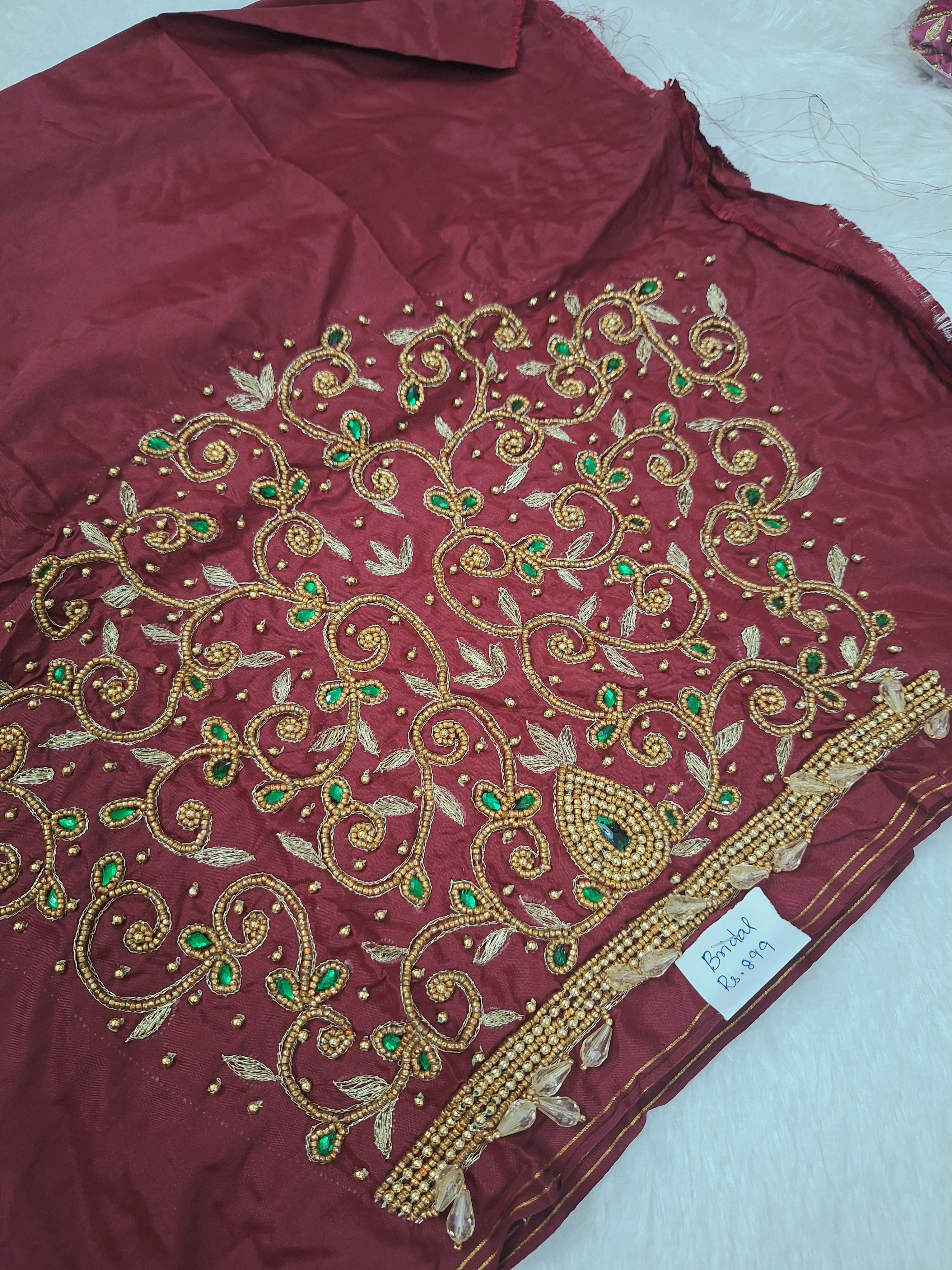 Bridal aari work blouse