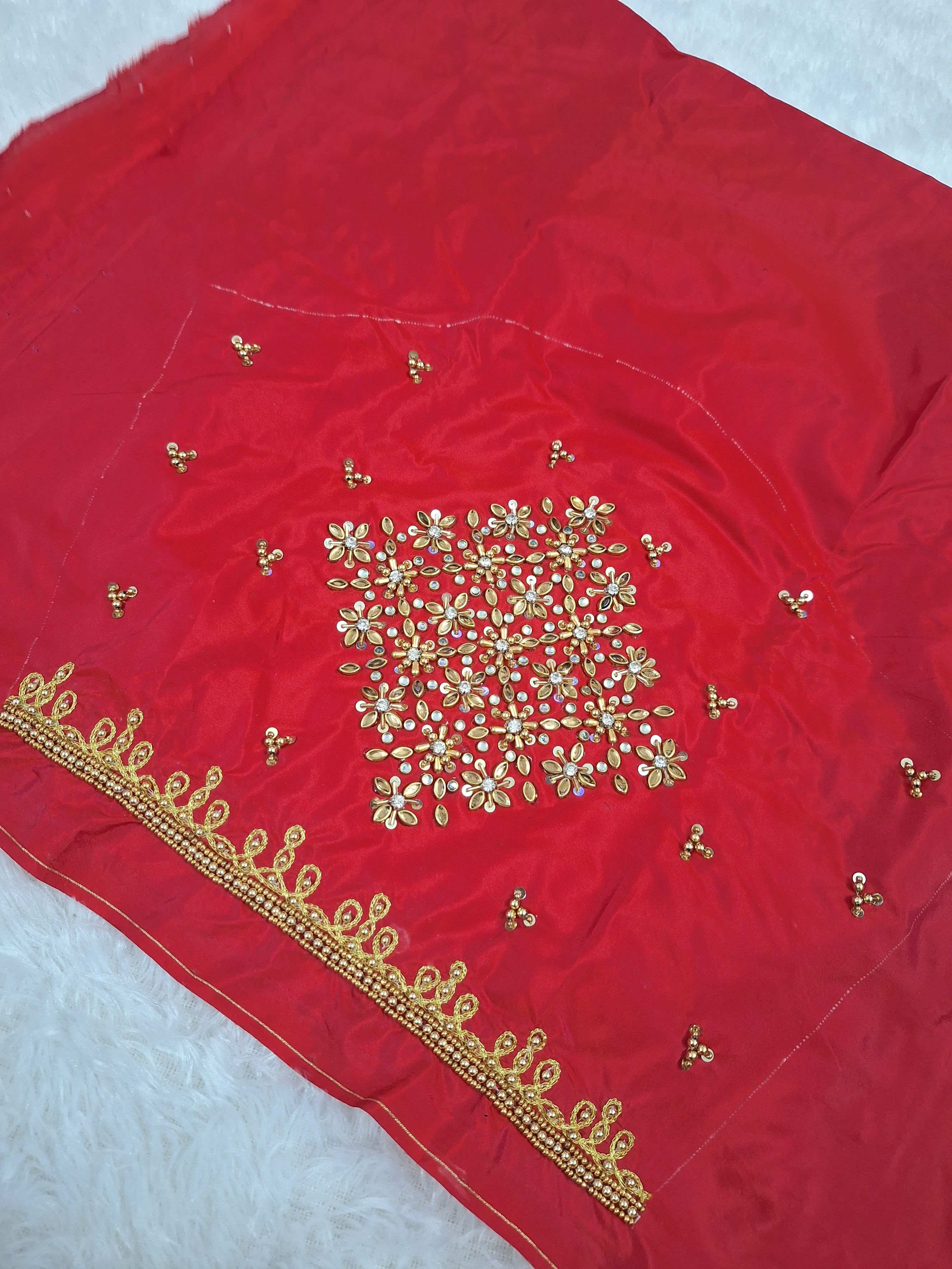 Kolam aari work blouse