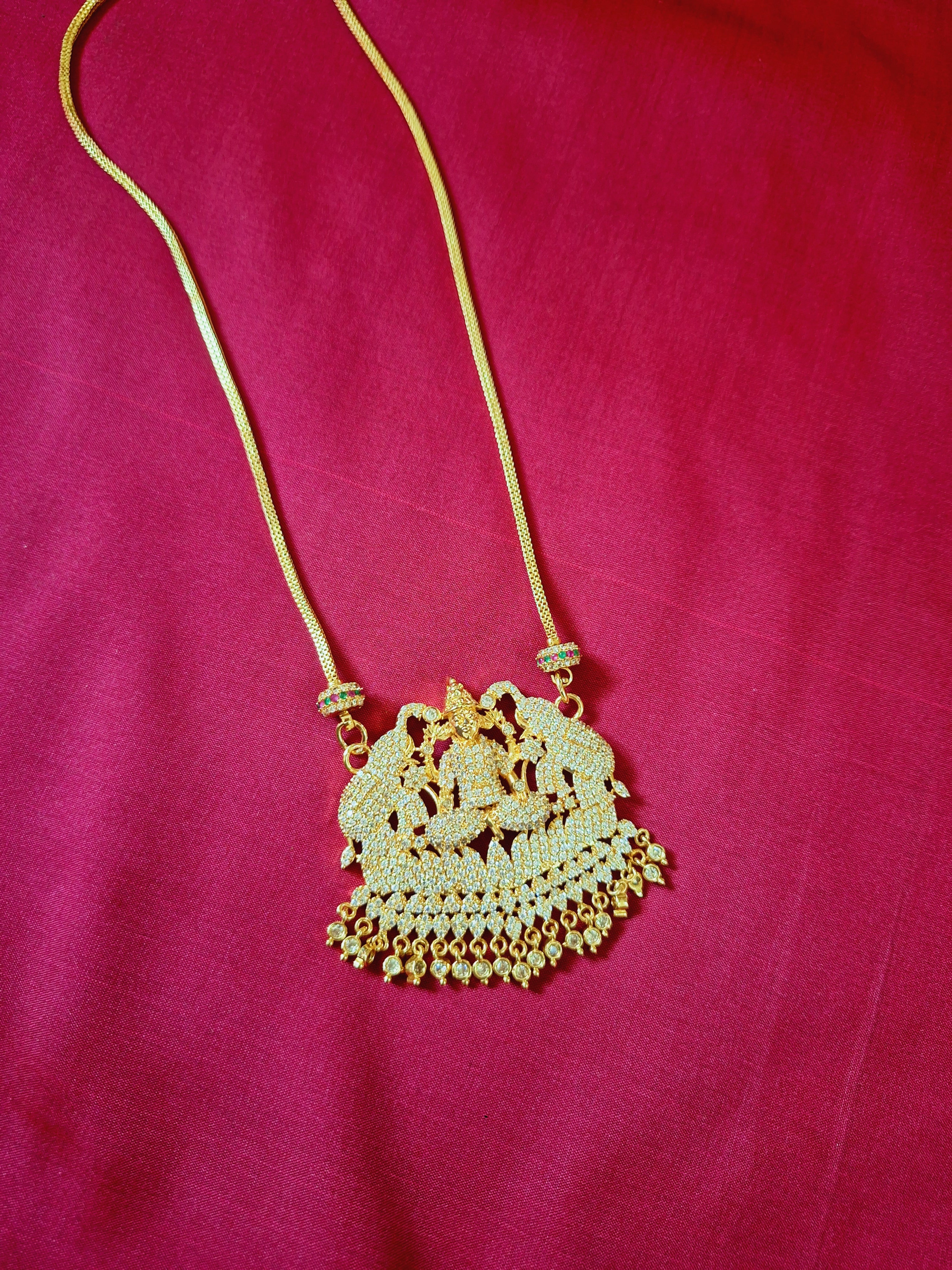 24 inches ball chain with lakshmi dollar