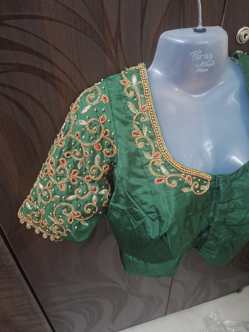 Bridal Stitched Aari Work Blouse – Hand Aari, Ready to Wear
