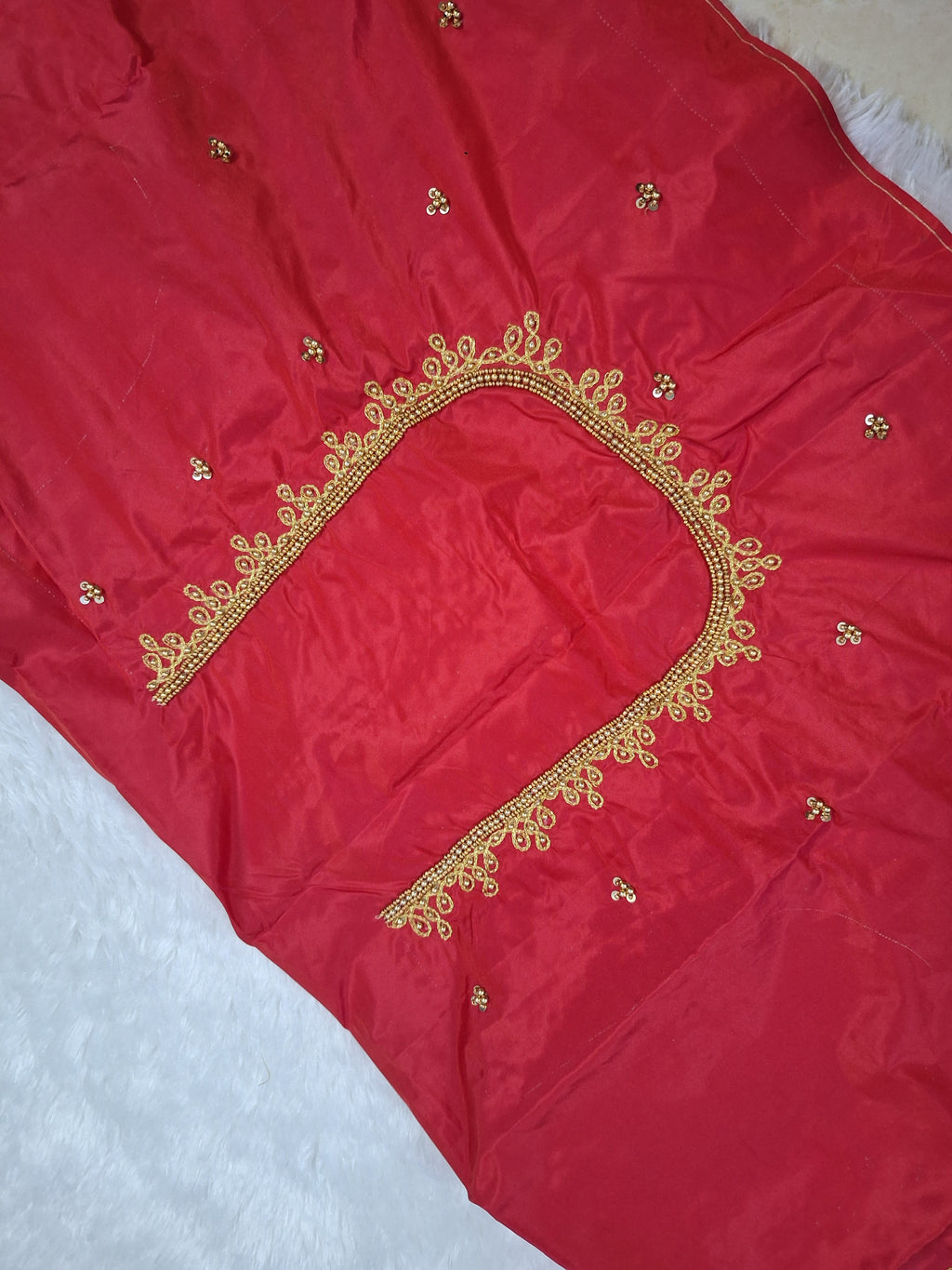 Kolam aari work blouse