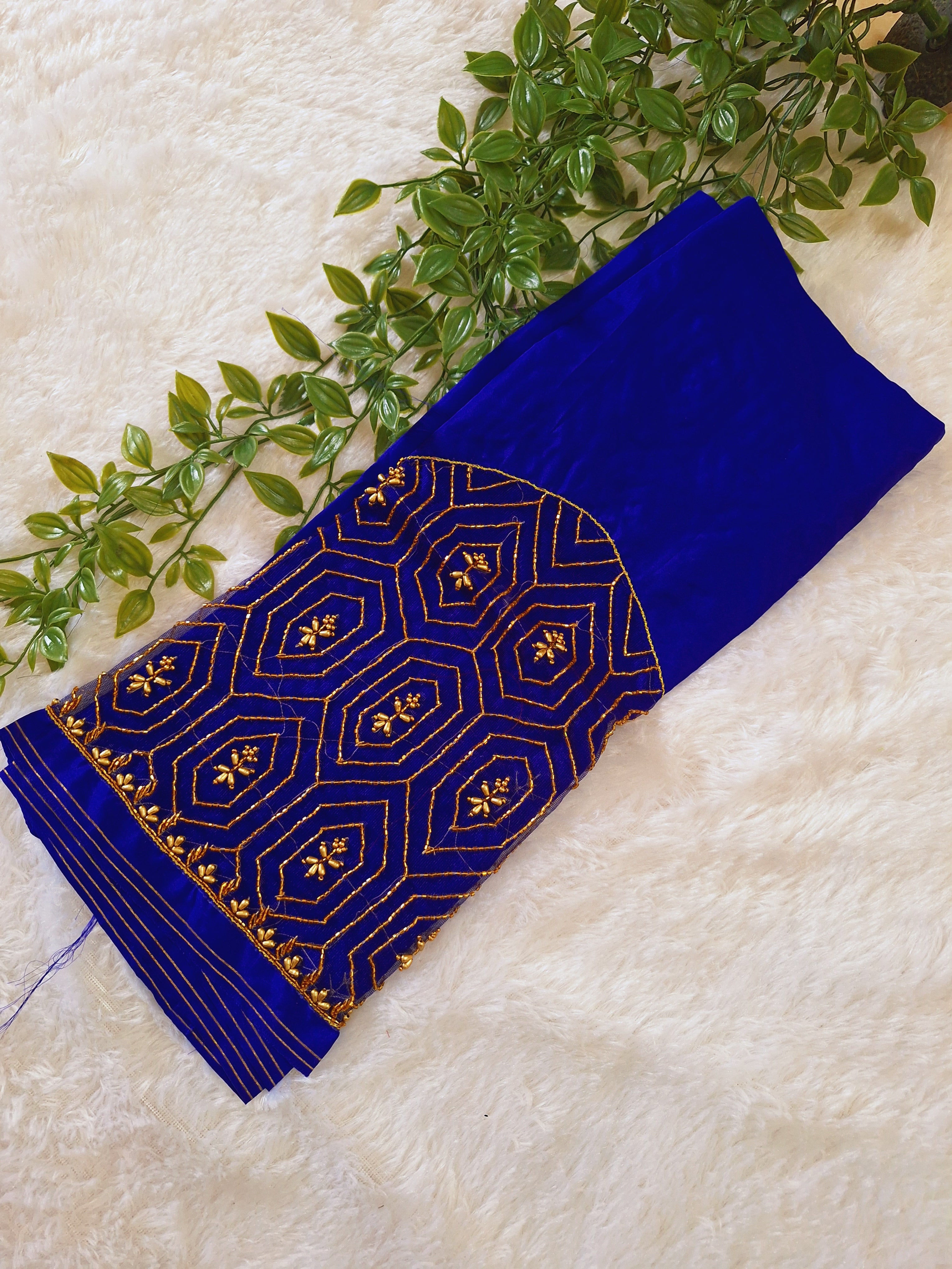 Netted aari work Blouse