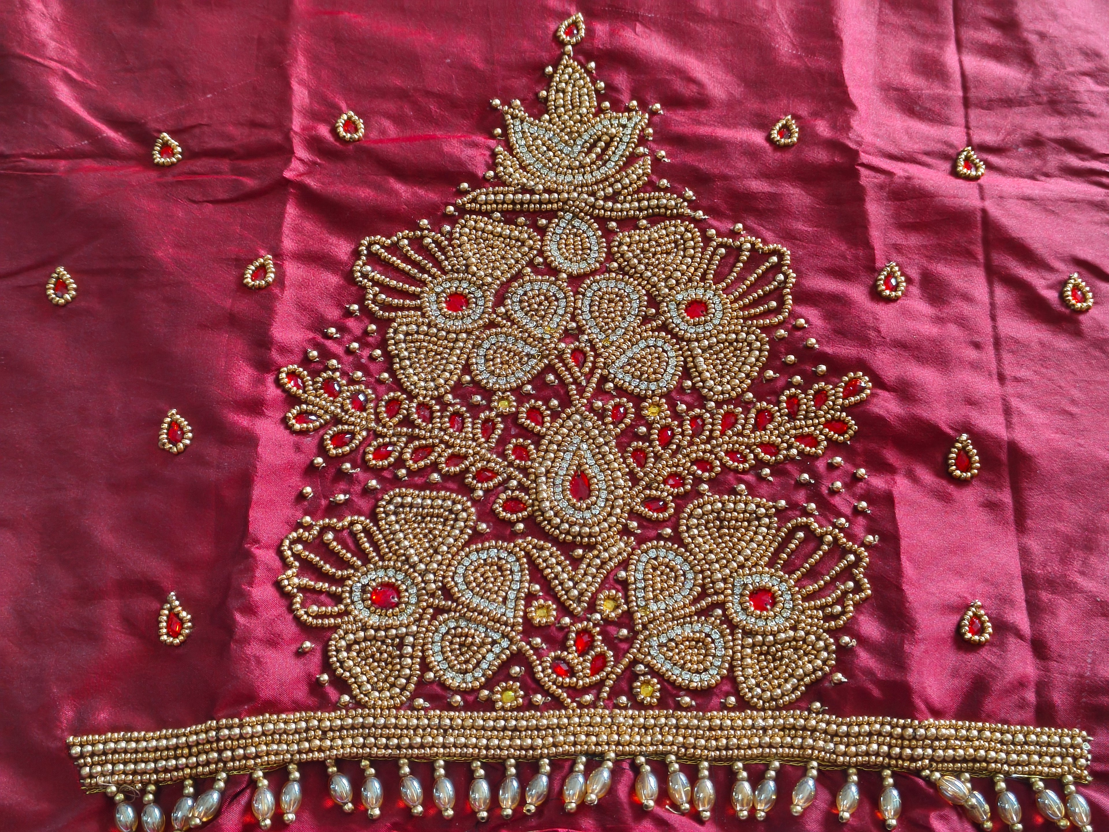 Semi Bridal Aari work blouse