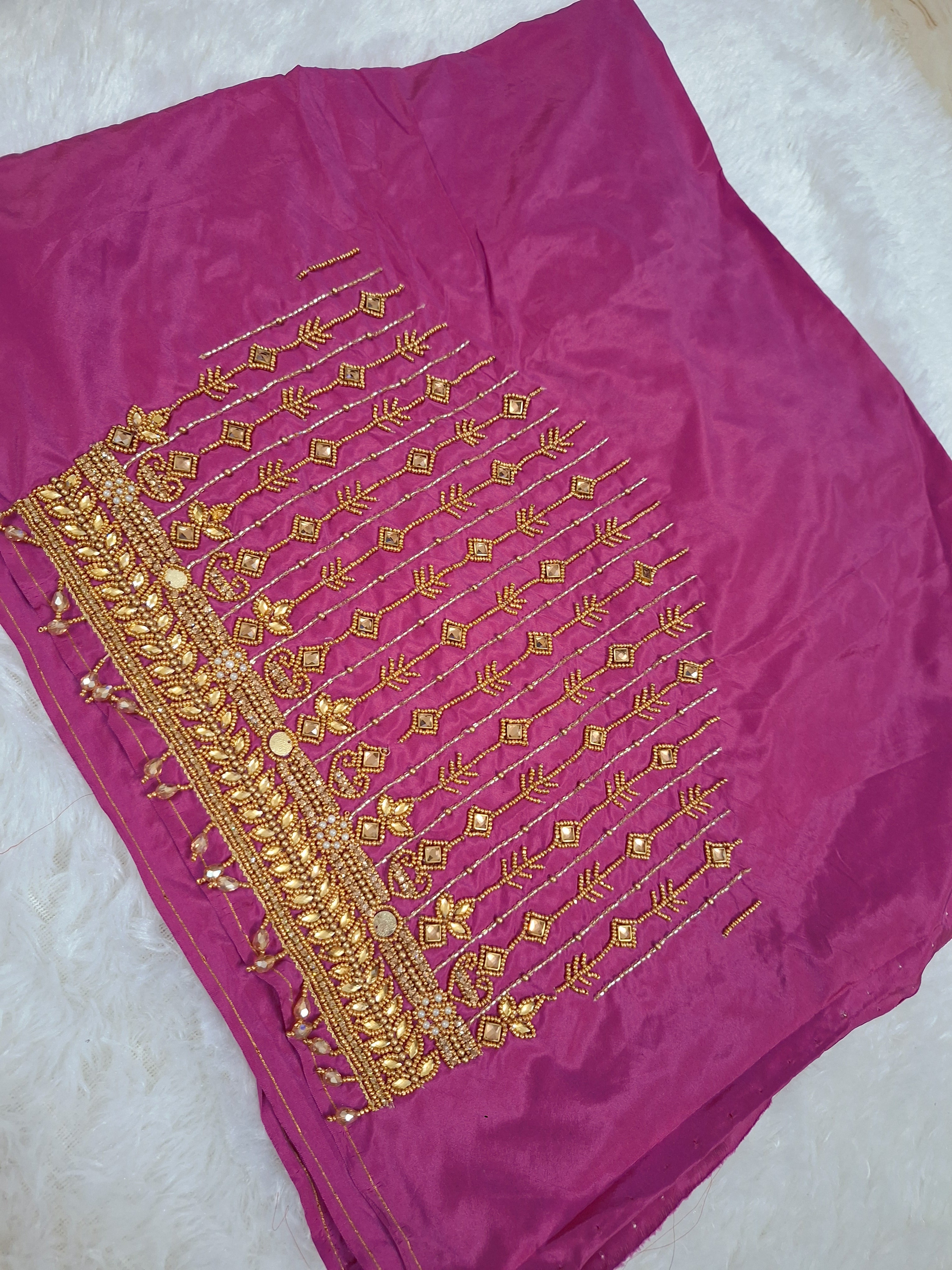 1.25 mtr Netted aari work blouse