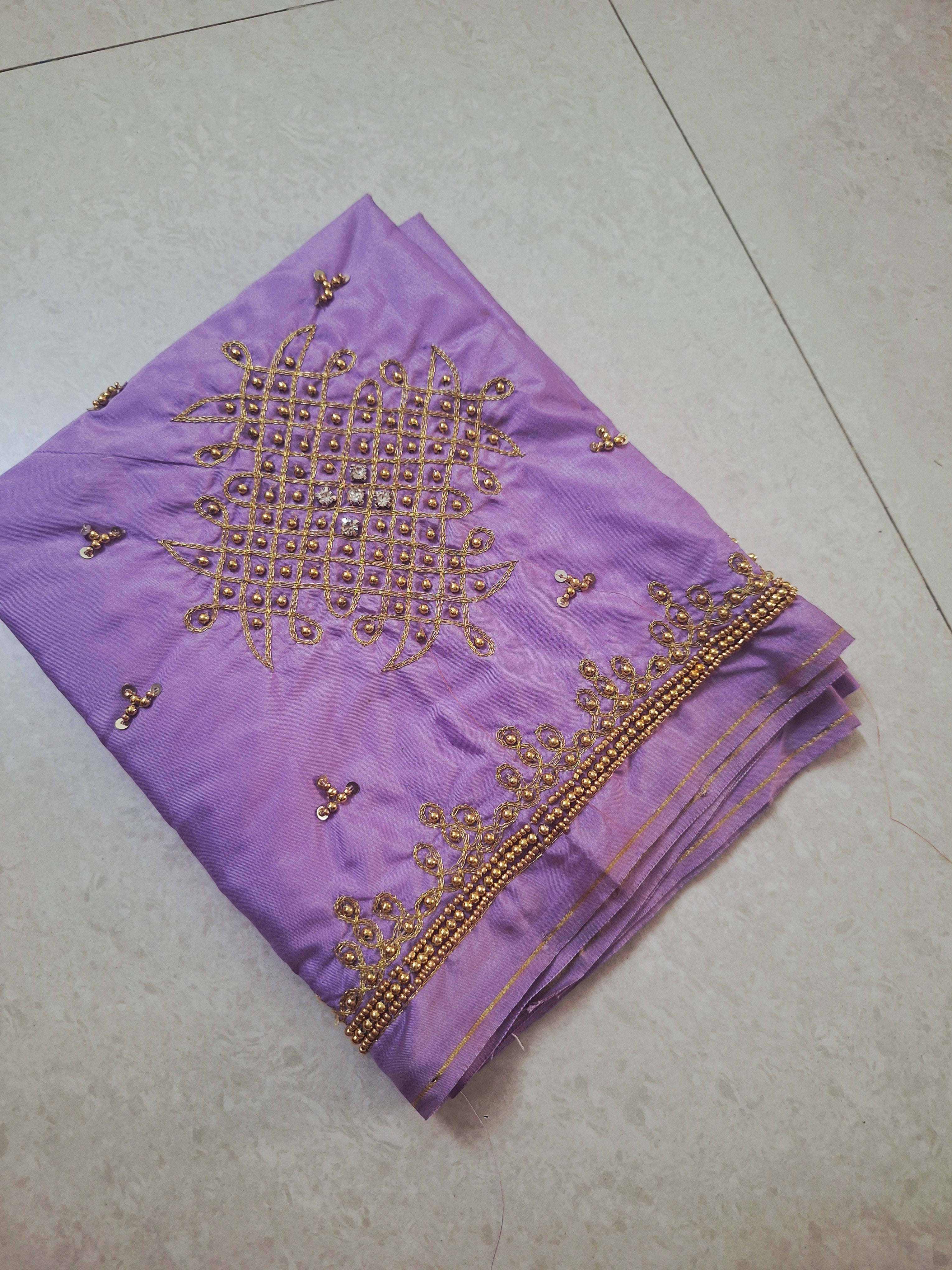 Hand work kolam Design