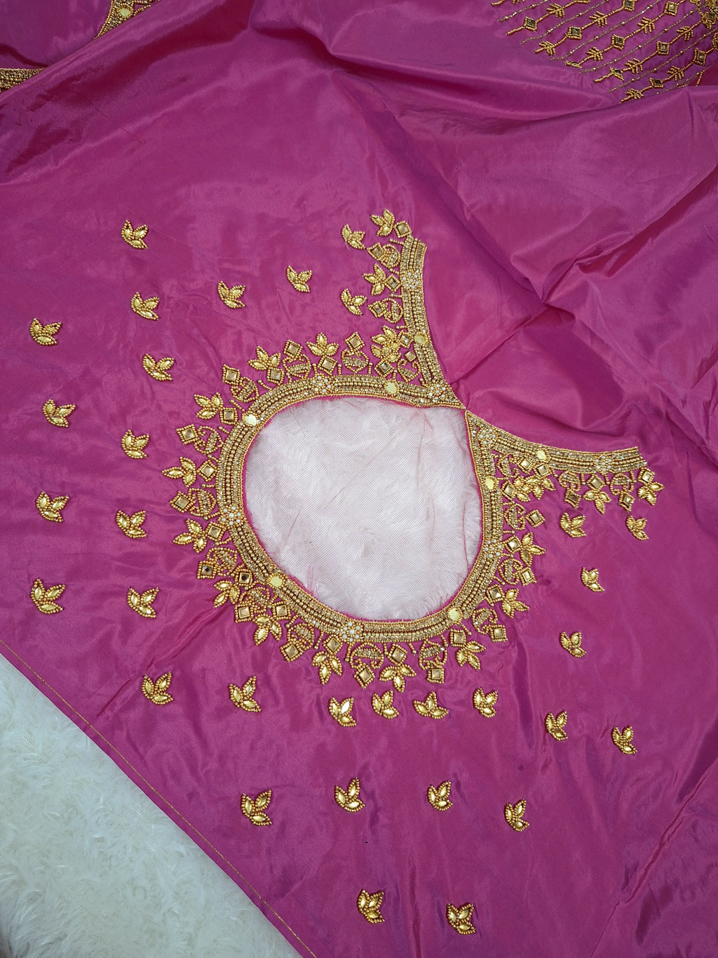 1.25 mtr Netted aari work blouse