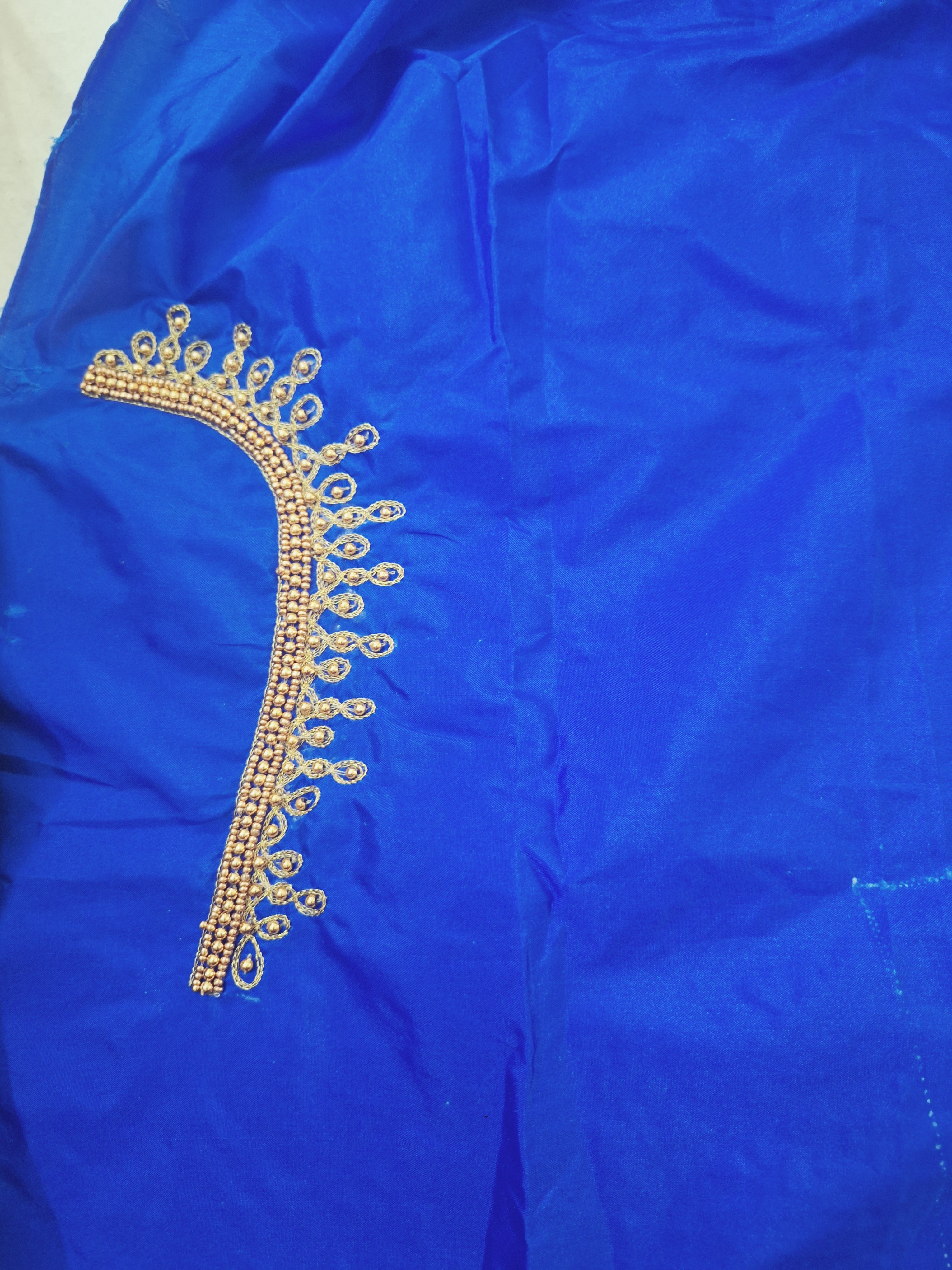 Hand work kolam Design