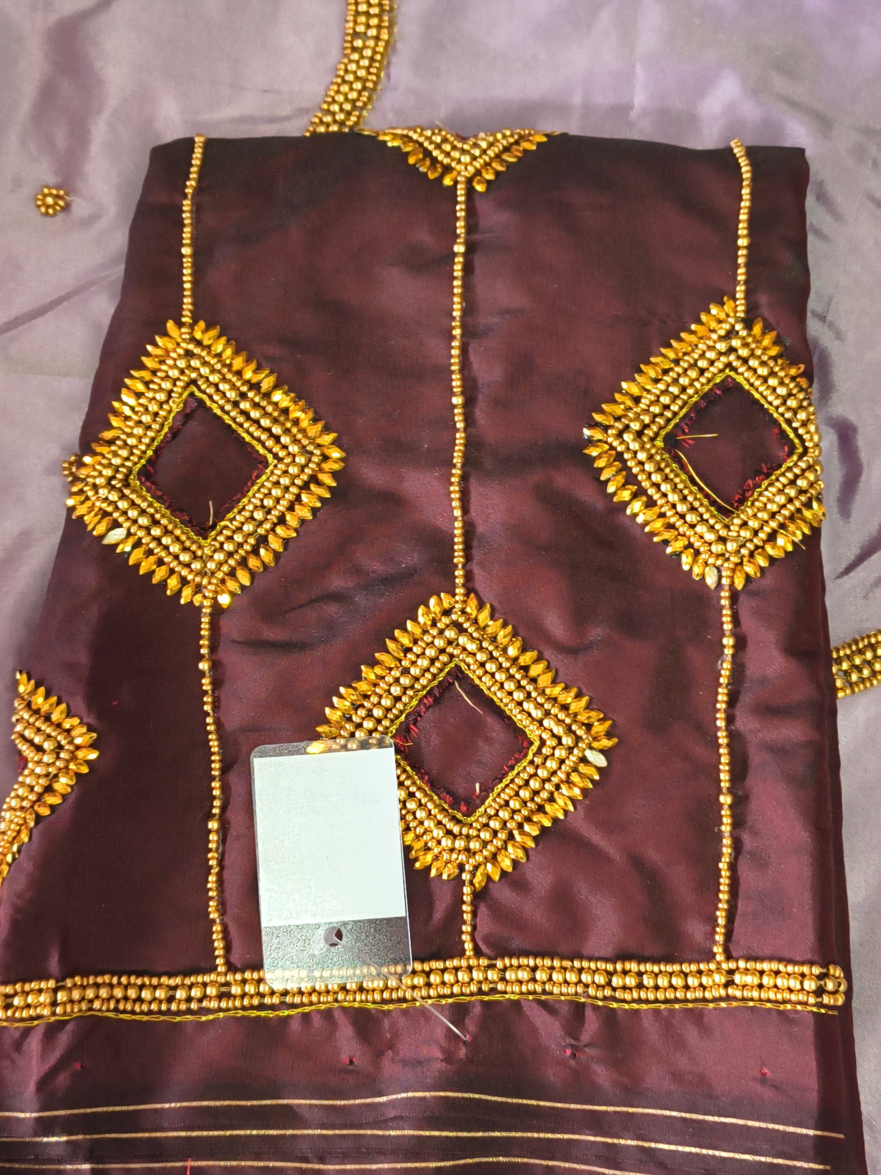 Cut Work Aari Blouse – Hand Aari with Intricate Cut-Work Details