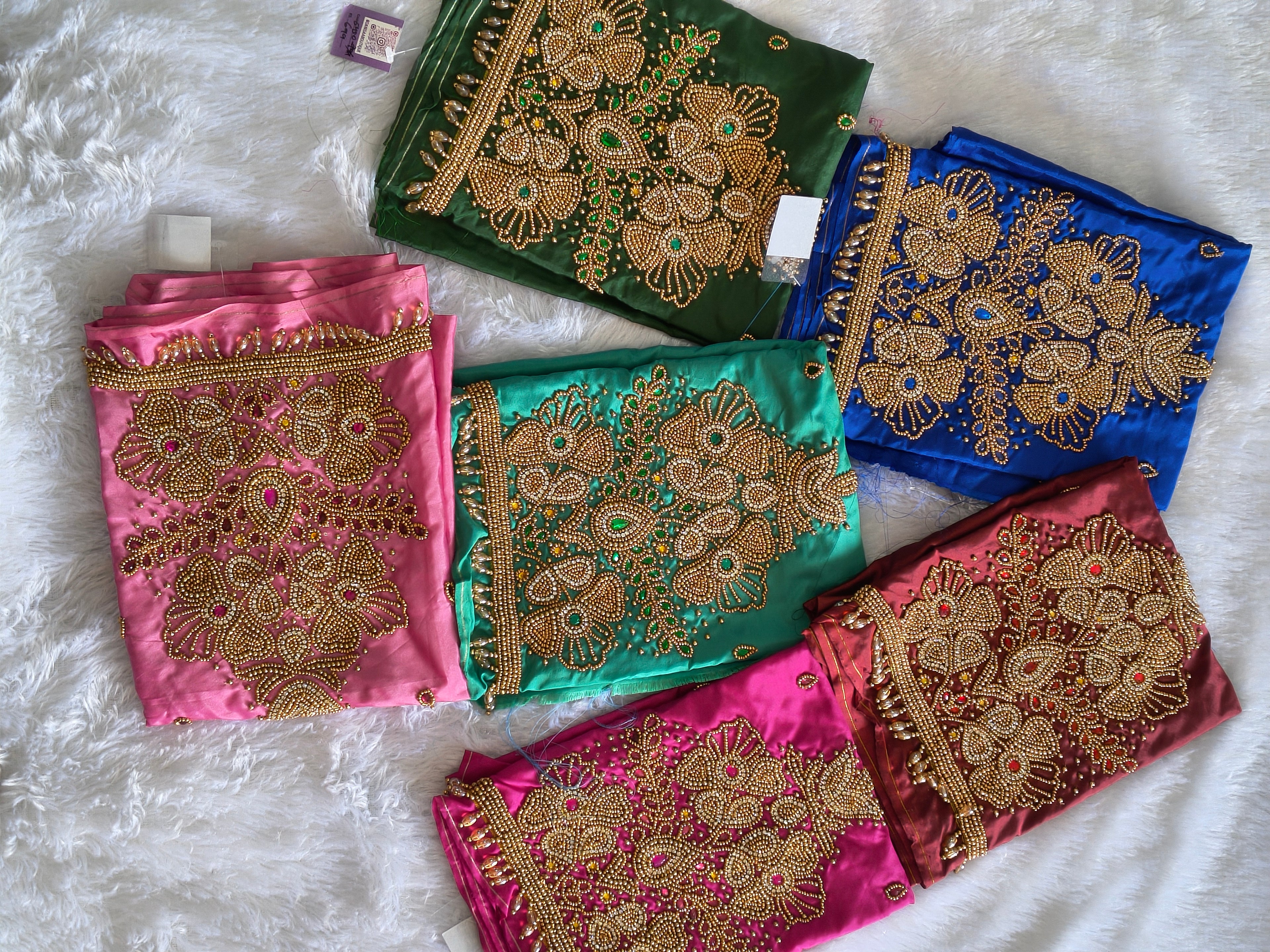 Semi Bridal Aari work blouse