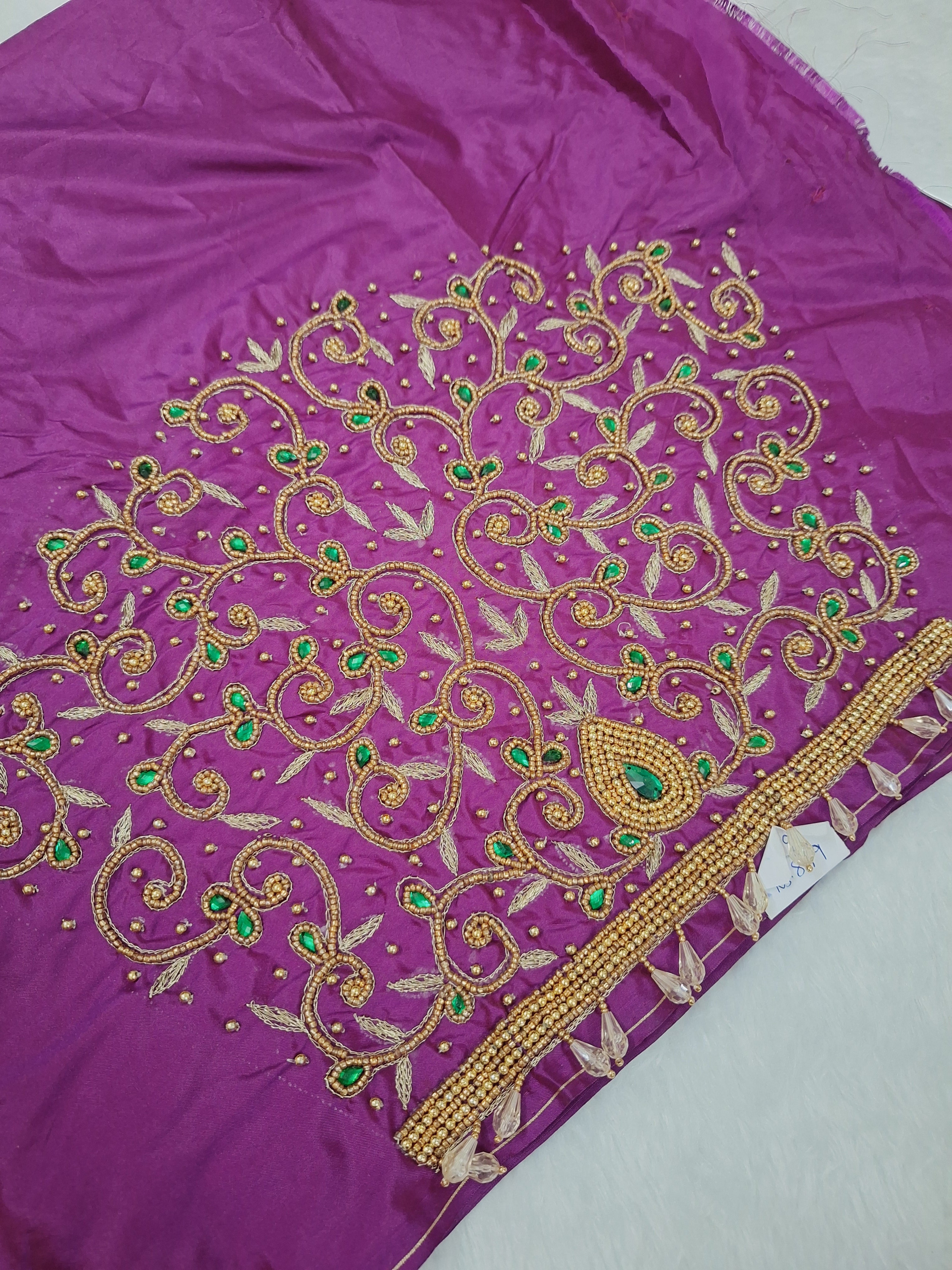 Bridal aari work blouse