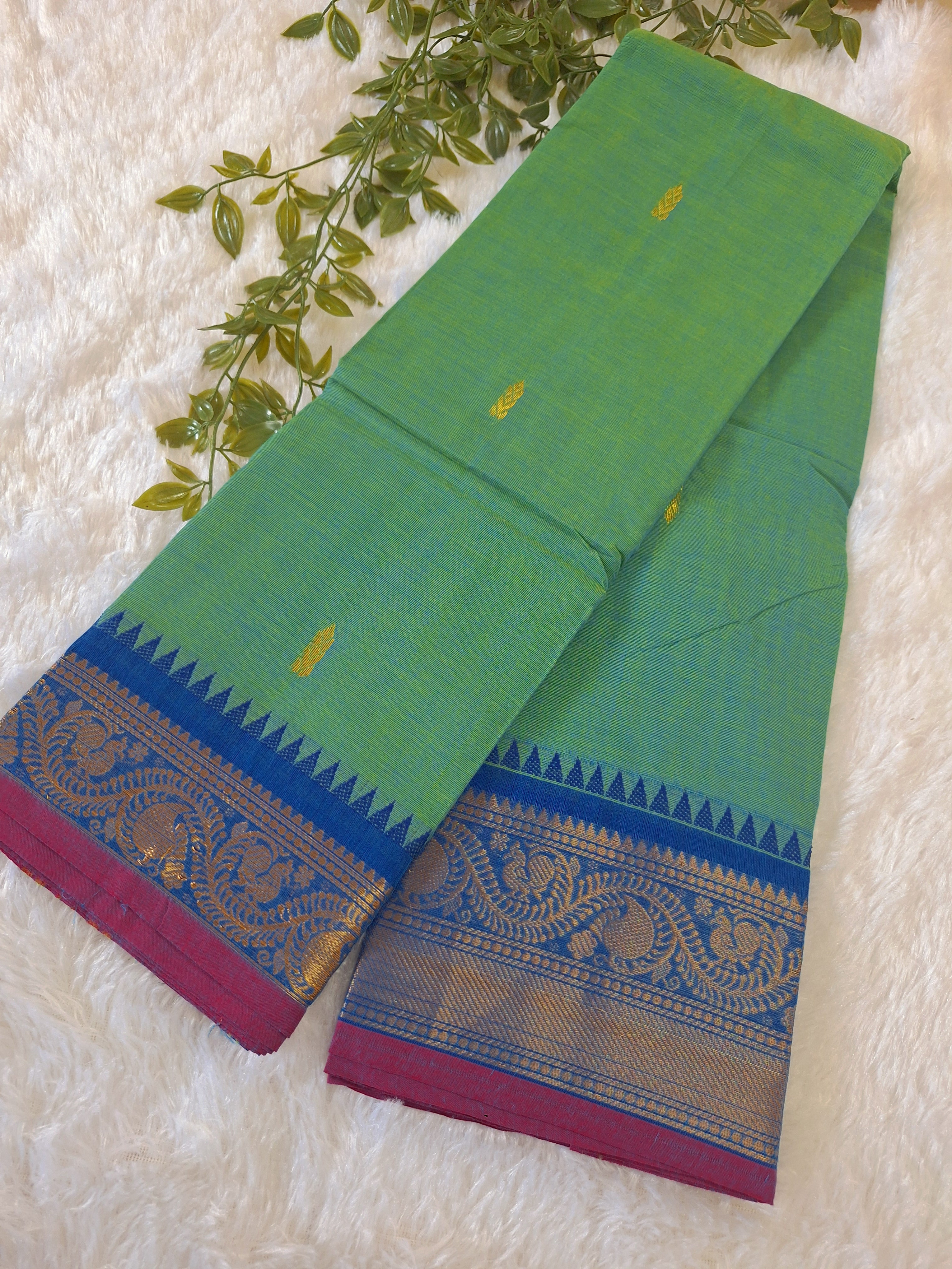 Handloom Chettinad Cotton with Blouse