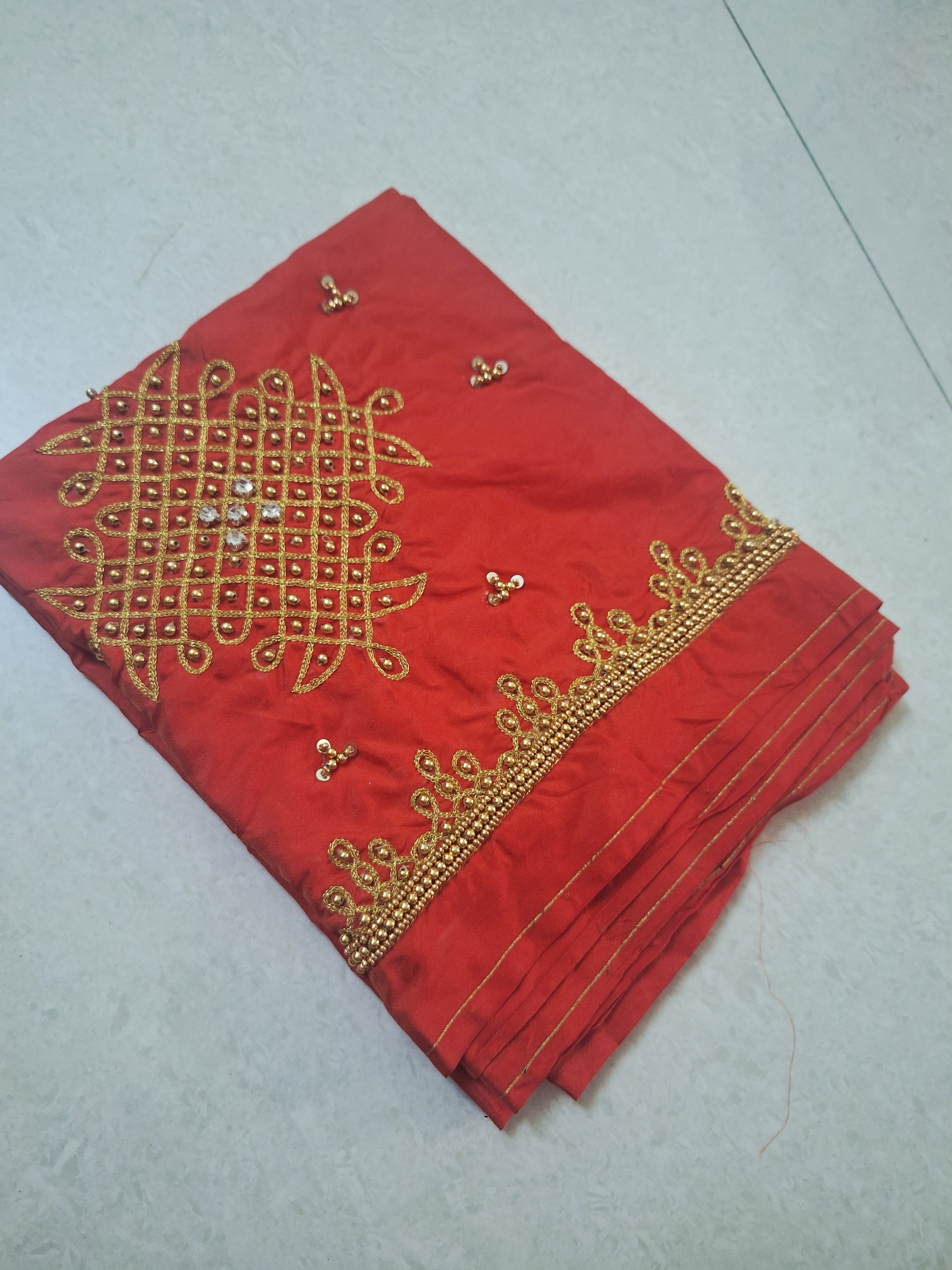 Hand work kolam Design