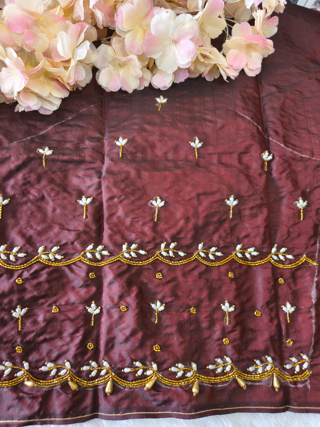 Semi Bridal Aari work Blouse