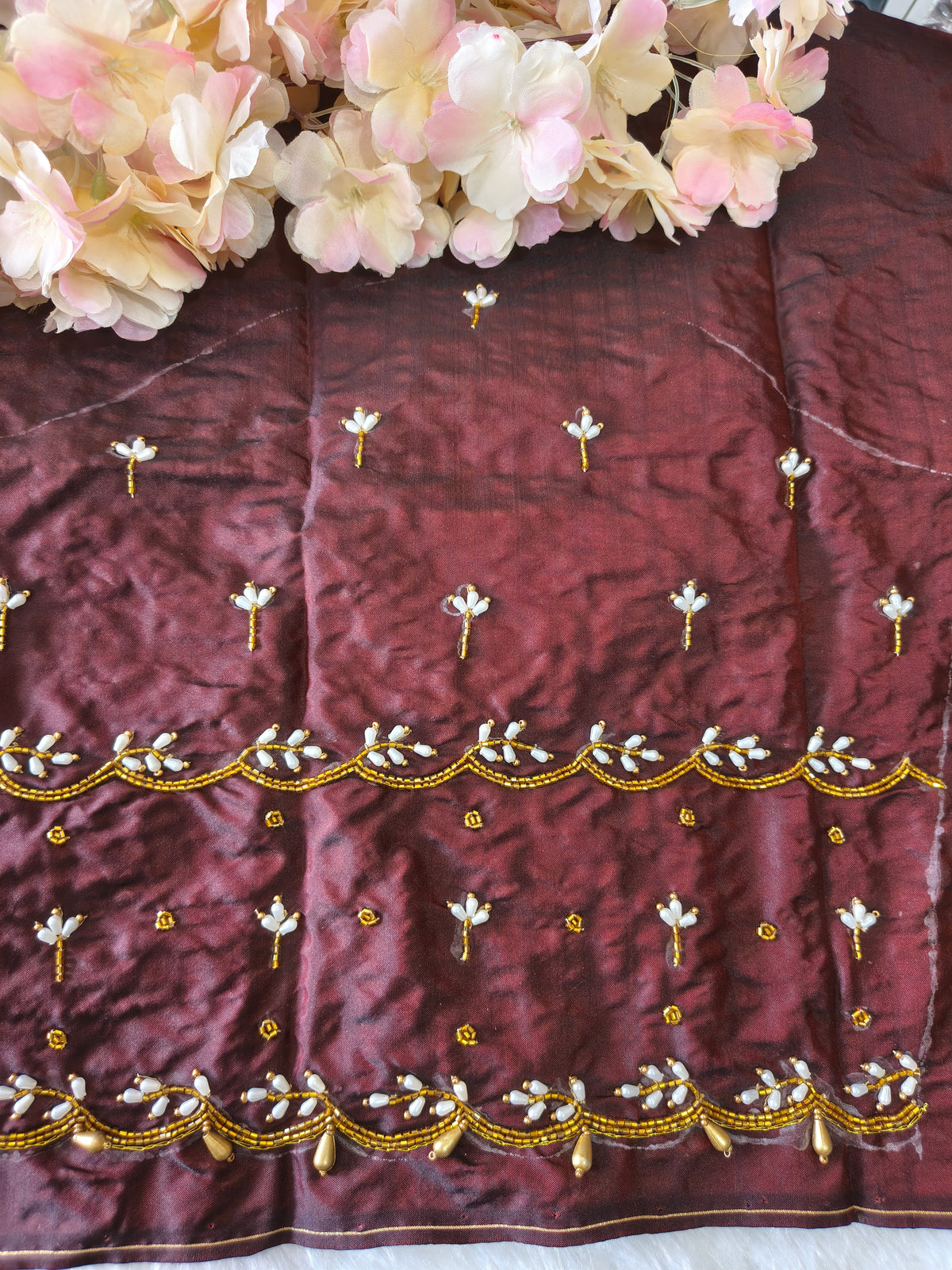 Semi Bridal Aari work Blouse