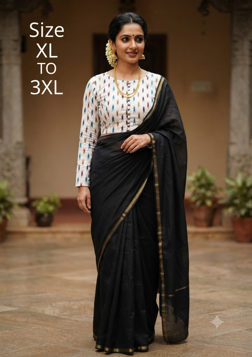 Streachable Kalamkari Full sleeves Blouse